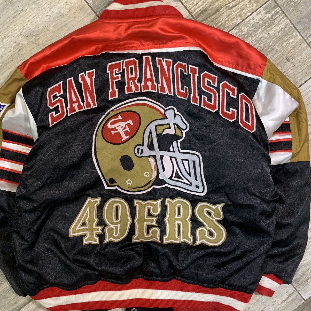 NFL × Vintage ✅OFFERS. SAN FRANCISCO JACKET WITH FOOTBALL HELMET Size US L / EU 52-54 / 3 - 4 Thumbnail