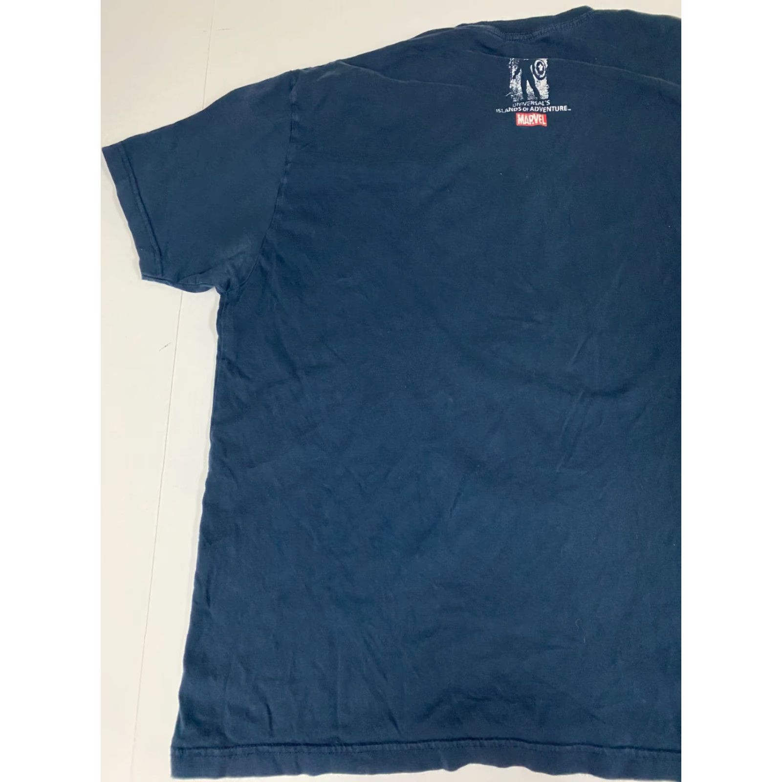 Vintage Marvel Captain America Mens Shirt XL Blue Short Sleeve Crew Neck T-Shirt Logo Stretch Cotton Spandex Regular Size US XL / EU 56 / 4 - 7 Thumbnail