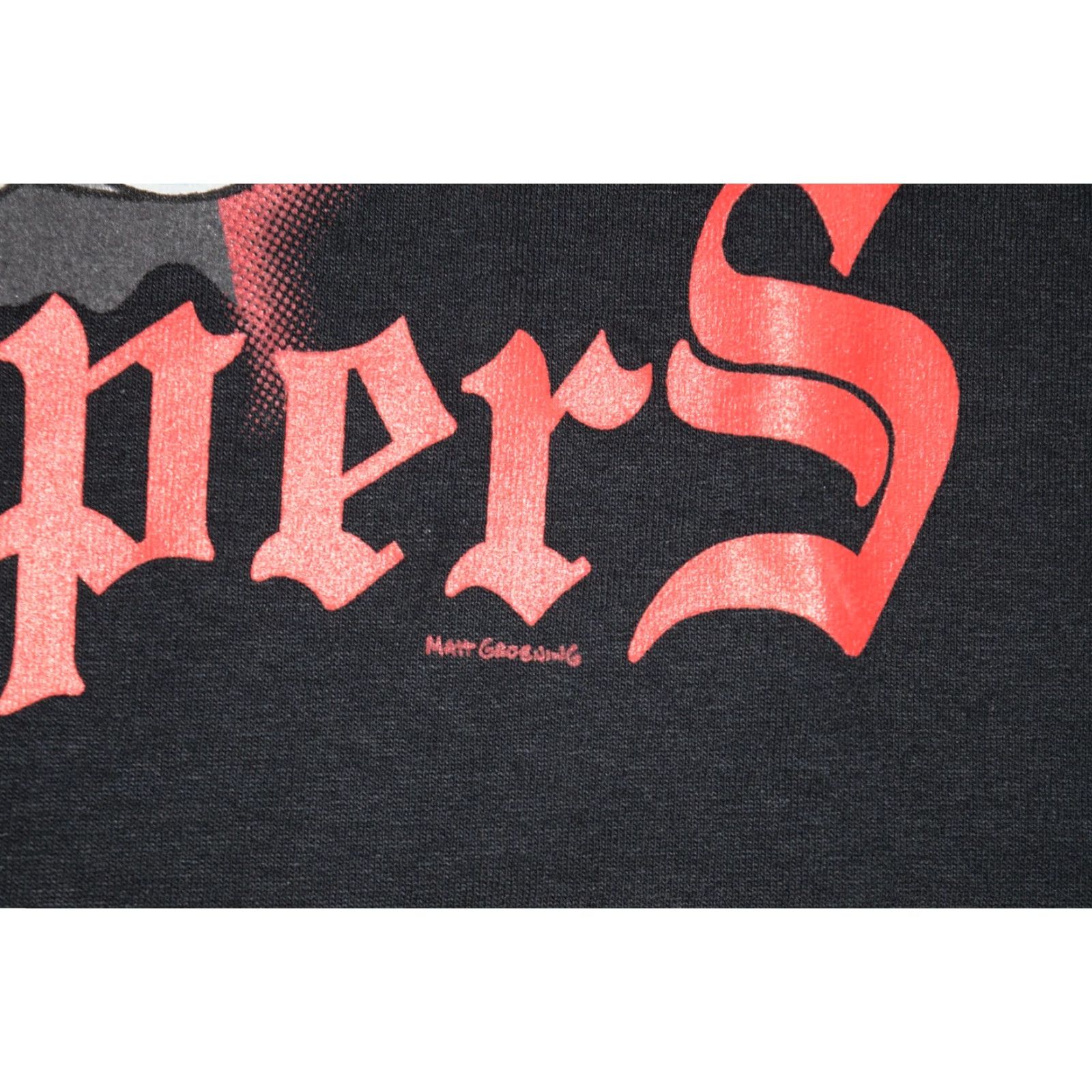 Fruit Of The Loom VINTAGE 2004 SPRINGFIELD CHOPPERS HOMER SIMPSON BLACK T-SHIRT Adult Medium Cotton Normcore Mens Size US M / EU 48-50 / 2 - 3 Thumbnail