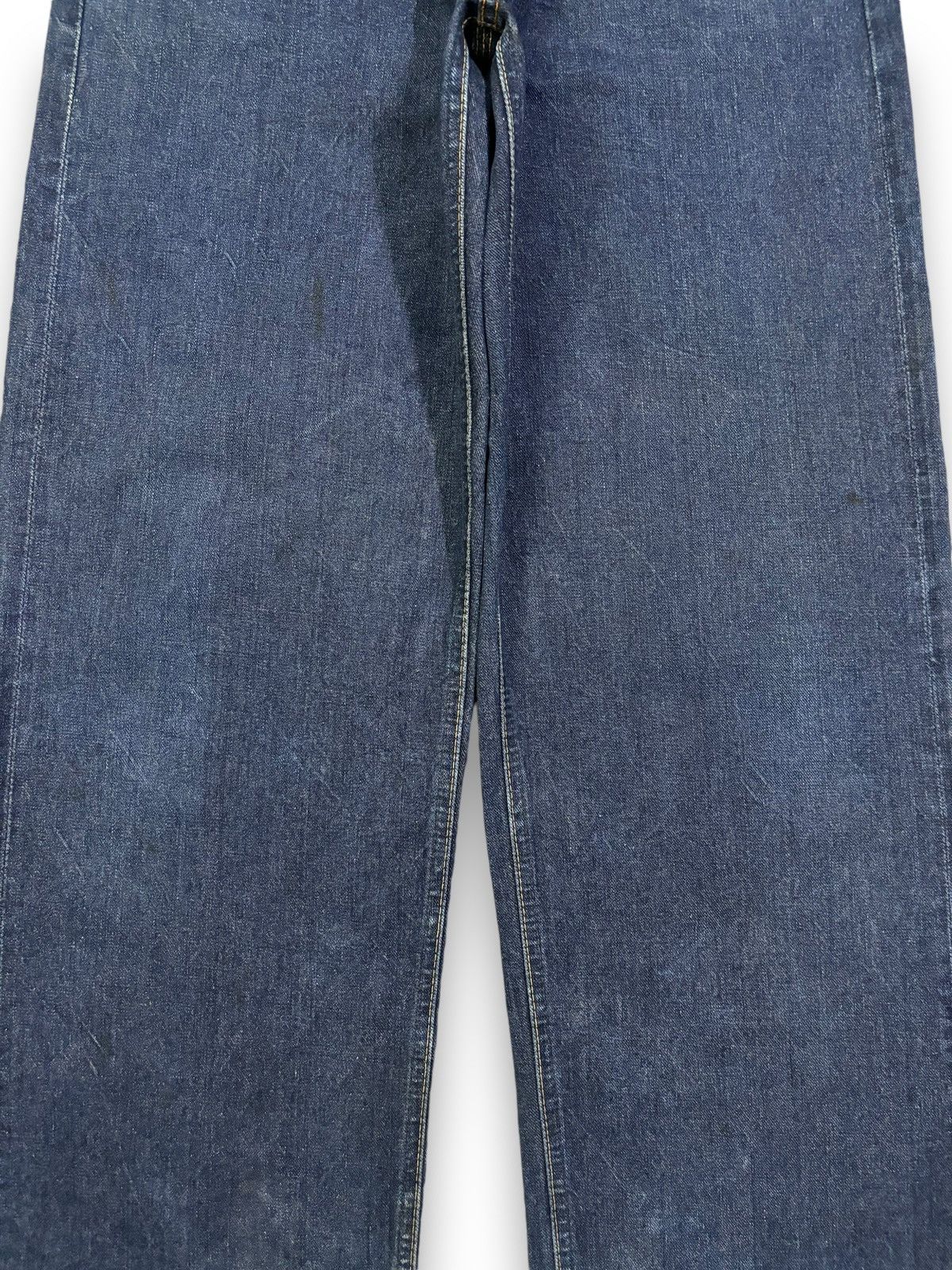 Sugar Cane Vintage 1990s Sugar Cane’s Selvedge Buckle Back Baggy Jeans Size US 30 / EU 46 - 9 Thumbnail