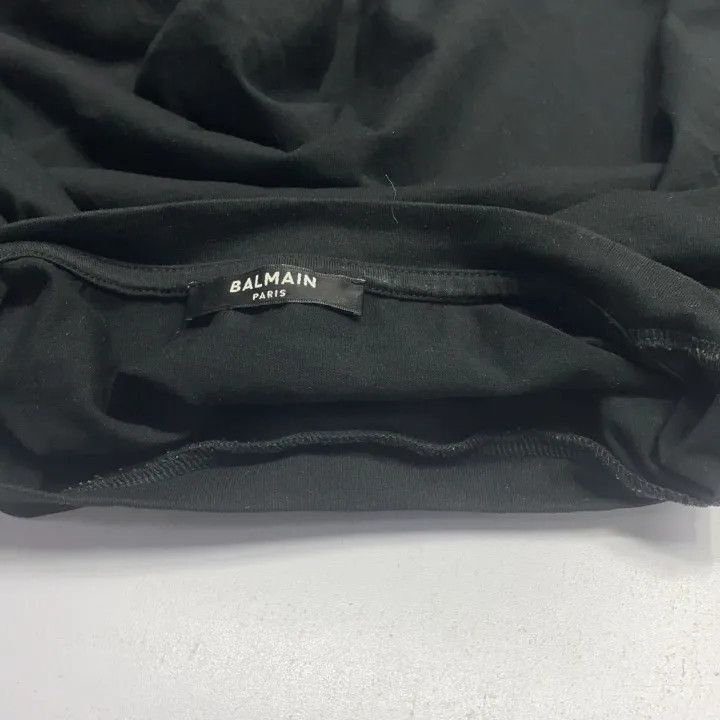 Balmain Balmain Logo Print Black Short Sleeve T-Shirt -2507 Size US M / EU 48-50 / 2 - 4 Thumbnail