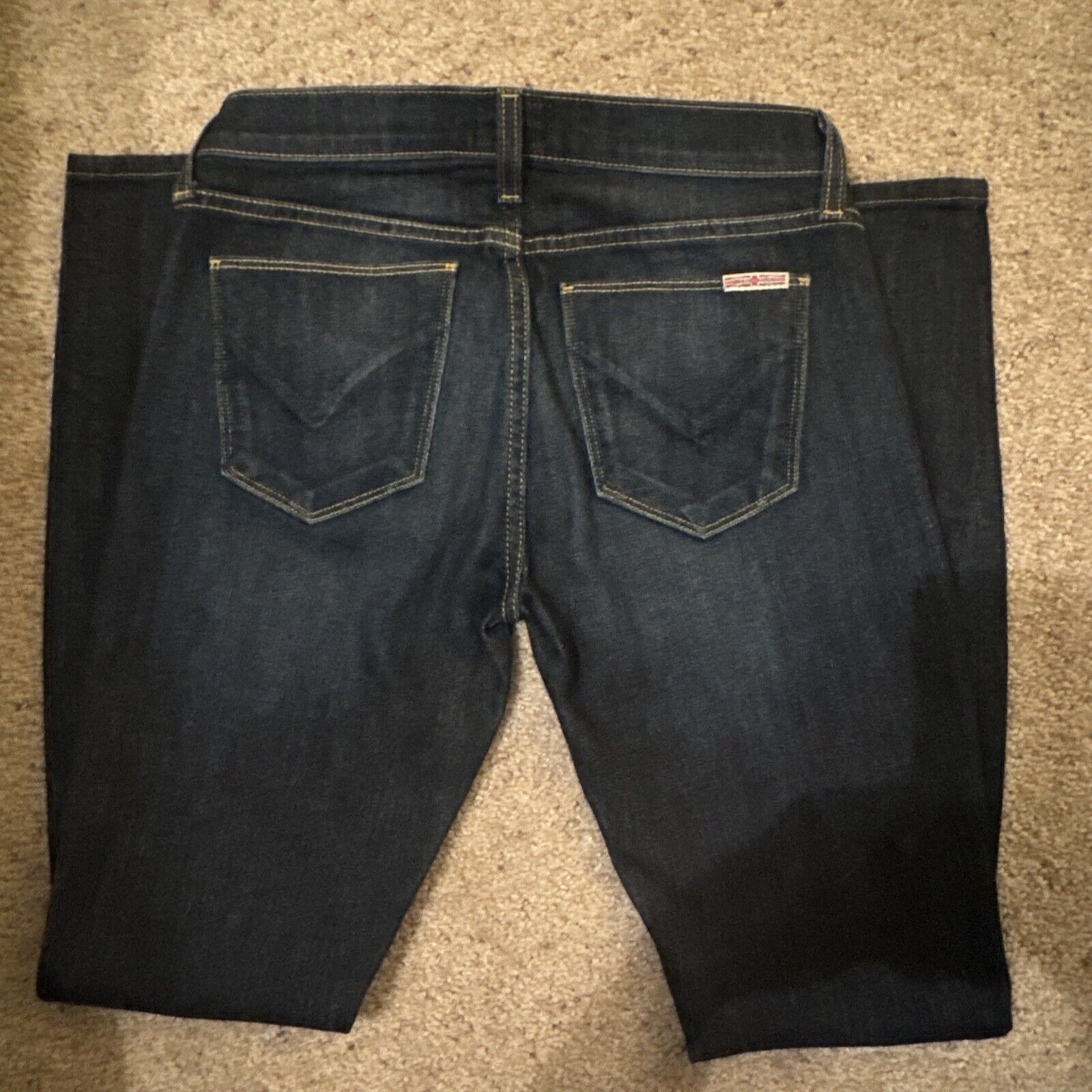 Hudson Hudson Jeans Women 26 Dark Wash Krista Super Skinny Distress Size 26" / US 2 / IT 38 - 5 Thumbnail
