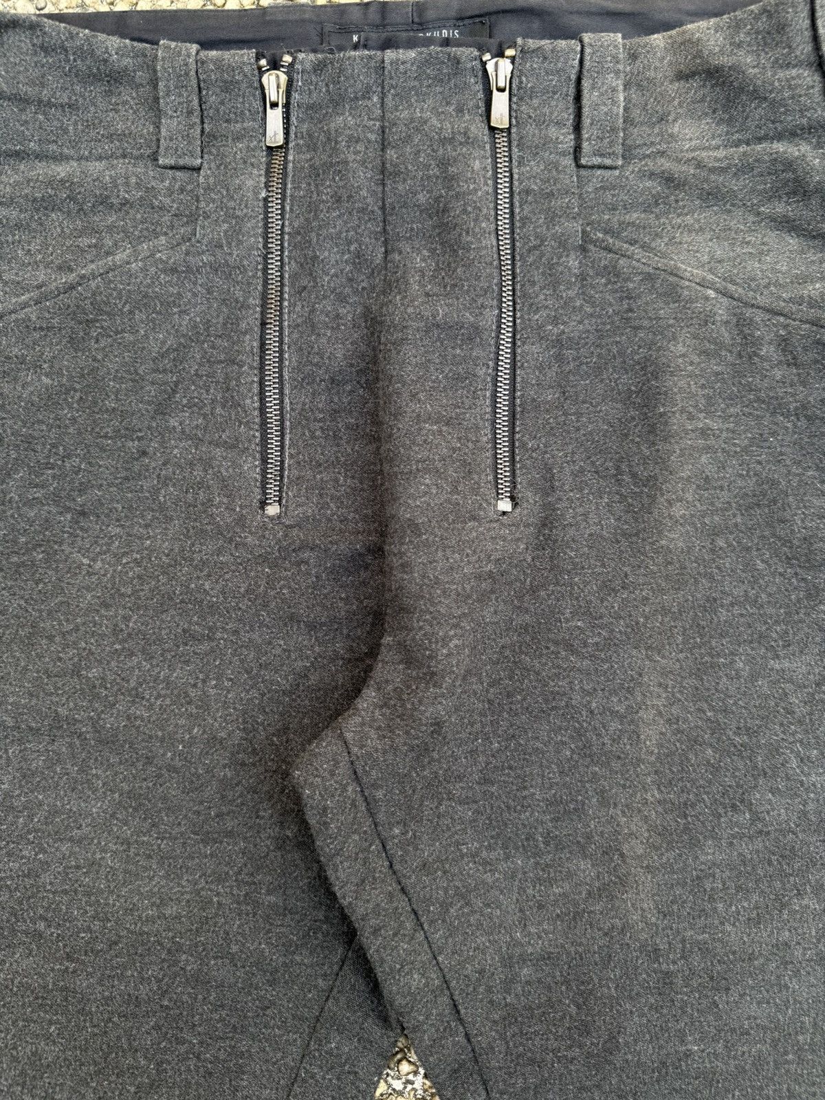 Kostas Murkudis 00's Archival Kostas Murkudis Dual-Flap Wool Trousers Size US 33 - 2 Thumbnail