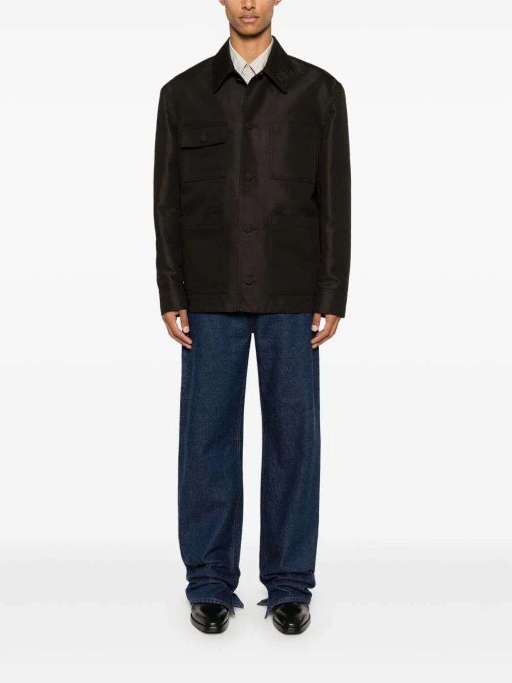Gucci o1loc1c0226 793549 Technical Cotton Jacket in Brown Size US M / EU 48-50 / 2 - 4 Thumbnail