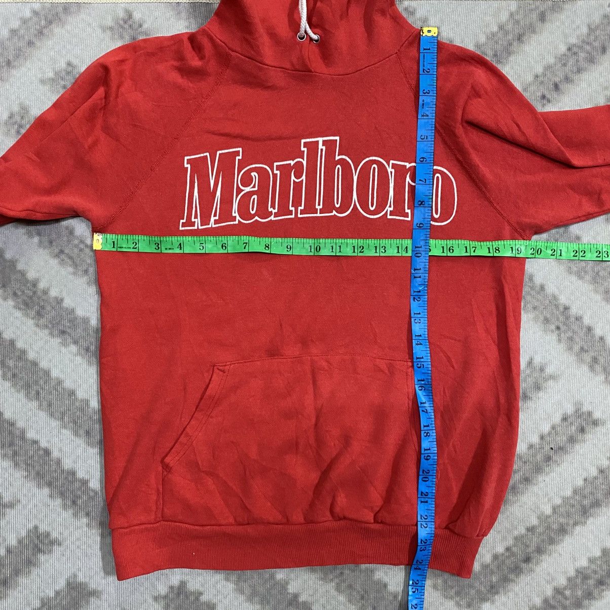 Marlboro Vintage 90s MARLBORO Spellout Hoodie Size US S / EU 44-46 / 1 - 6 Thumbnail
