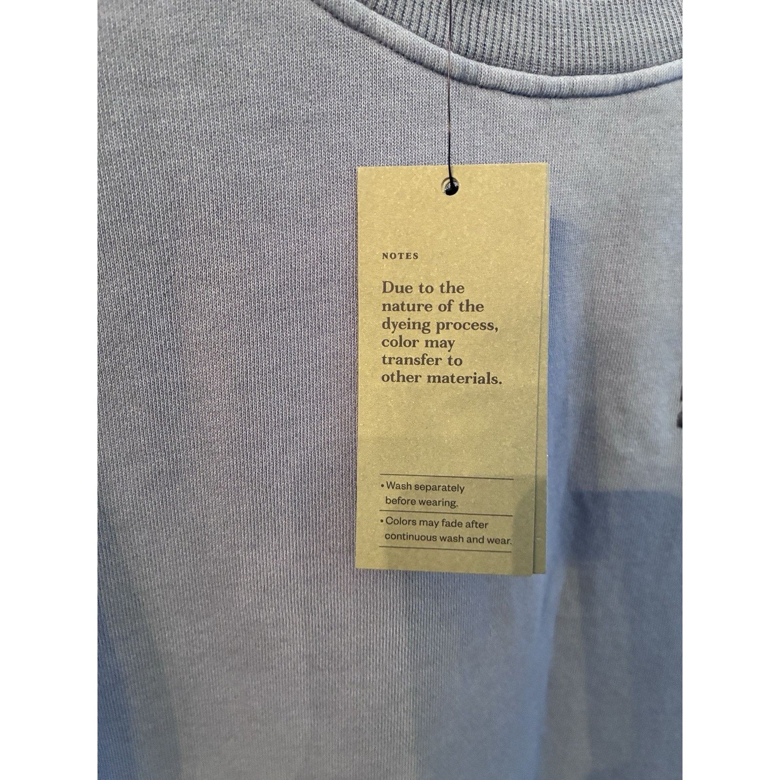 Other Men's French Terry Crewneck Pullover Heavy Sweatshirt Blue L Size US L / EU 52-54 / 3 - 4 Thumbnail