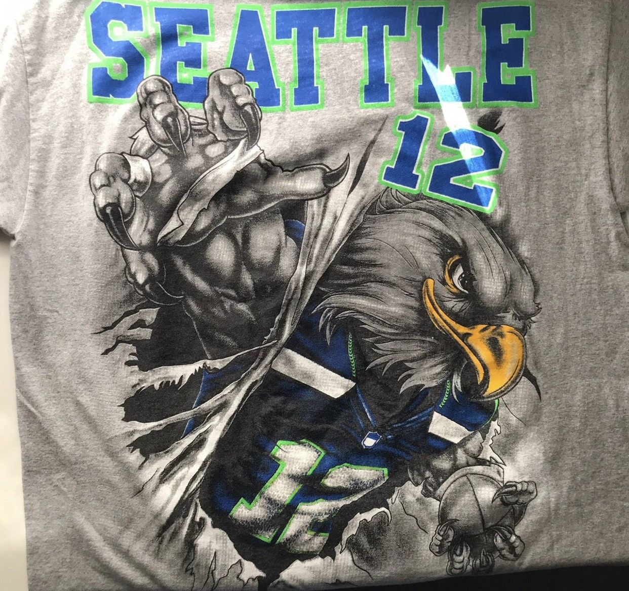 Vintage Vintage Seattle Sea hawk 12 Man Tee Size US L / EU 52-54 / 3 - 2 Thumbnail