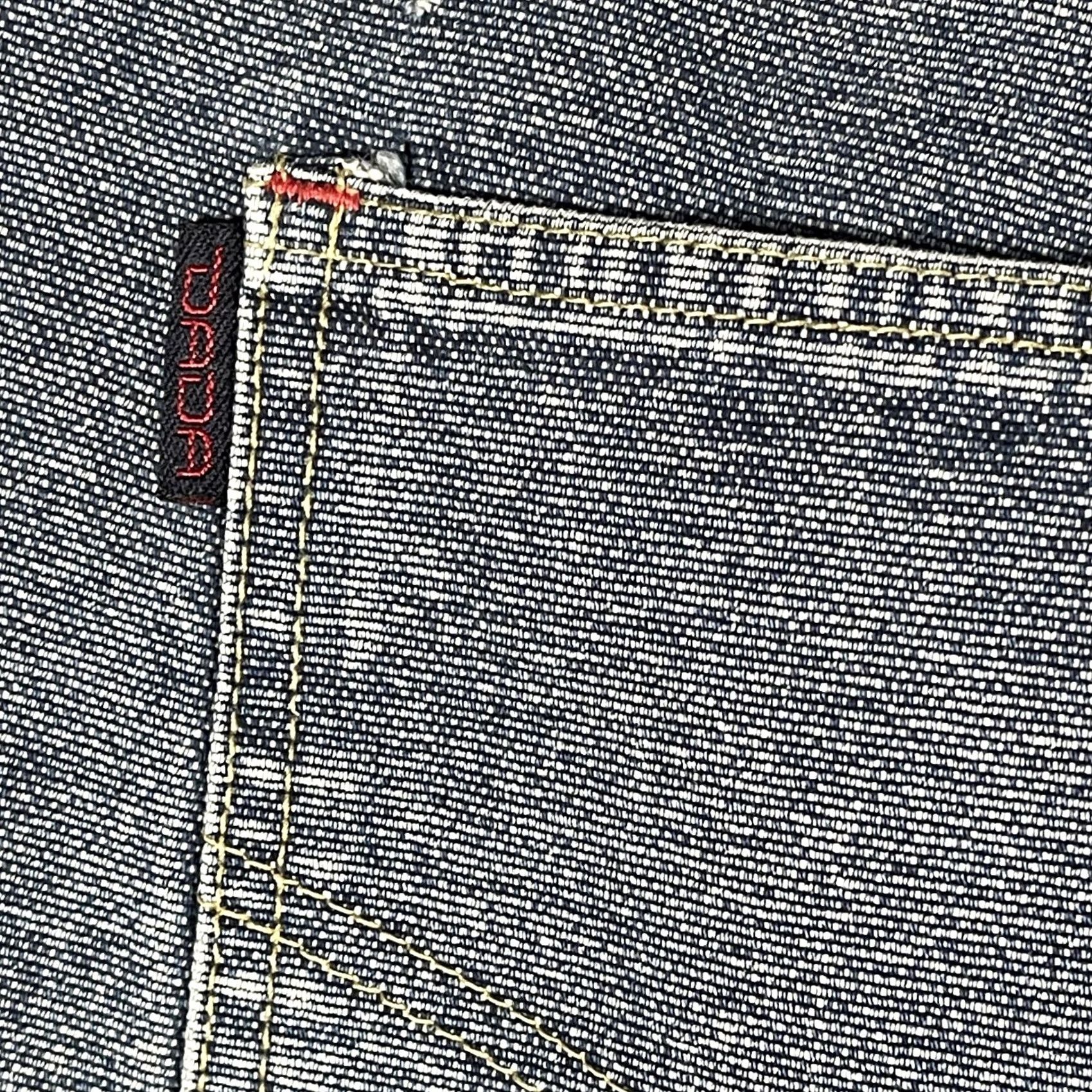 Denime VINTAGE Damani Dada Jeans Mens 44 43x30 Big & Tall Wide-Leg Baggy Carpenter Hip Hop Denim Blue Women? (adjusted for context) Size US 44 / EU 60 - 7 Thumbnail