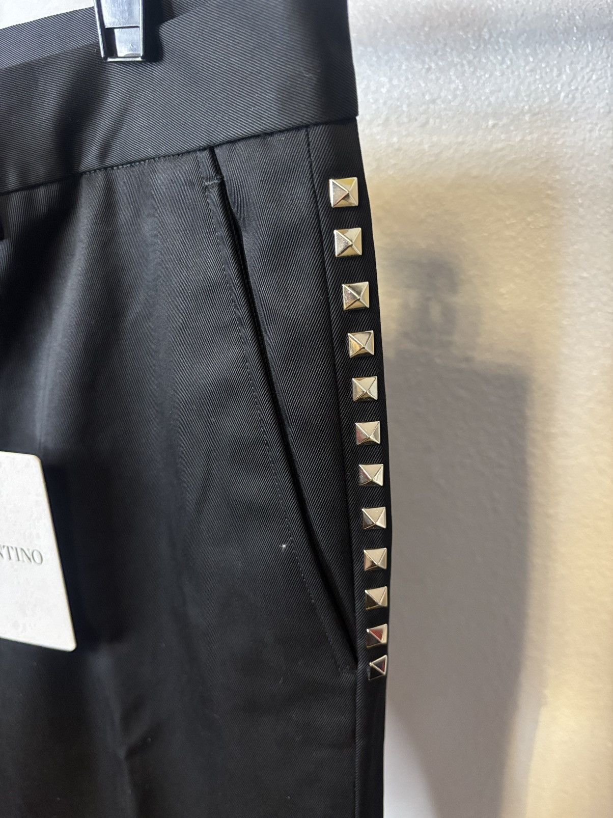 Valentino Valentino Garavani Rockstud-Embellished Tailored Pants Size US 32 / EU 48 - 10 Thumbnail