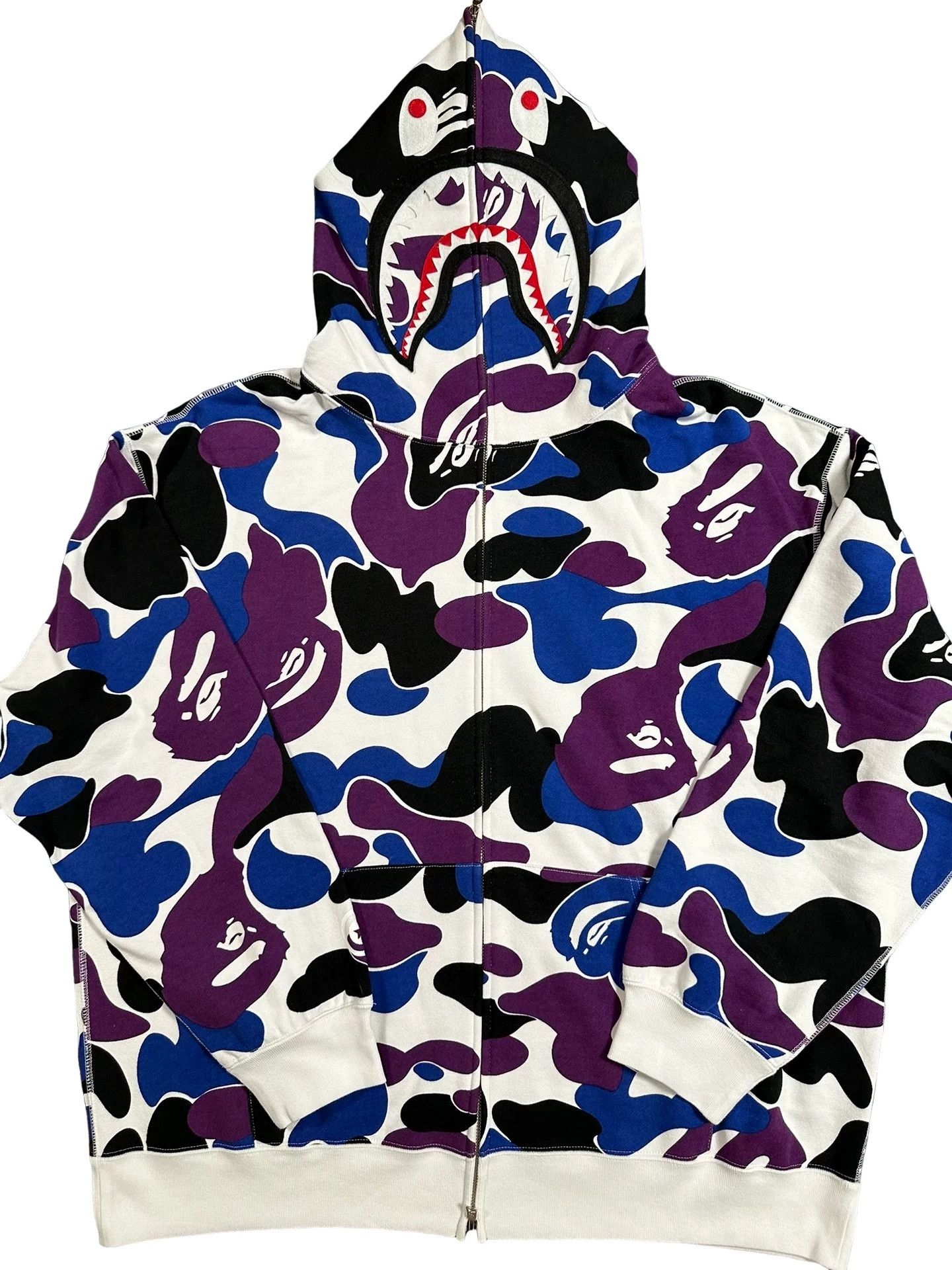Bape A Bathing Ape Camo Shark Hoodie Size XXL Size US XXL / EU 58 / 5 - 1 Thumbnail