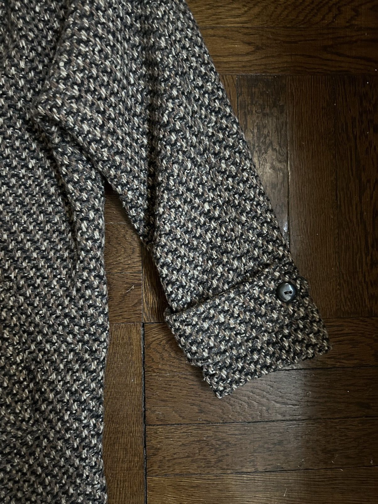 Vintage Vintage Wool Tweed Coat / Double Breasted Over Coat Size M / US 6-8 / IT 42-44 - 5 Thumbnail