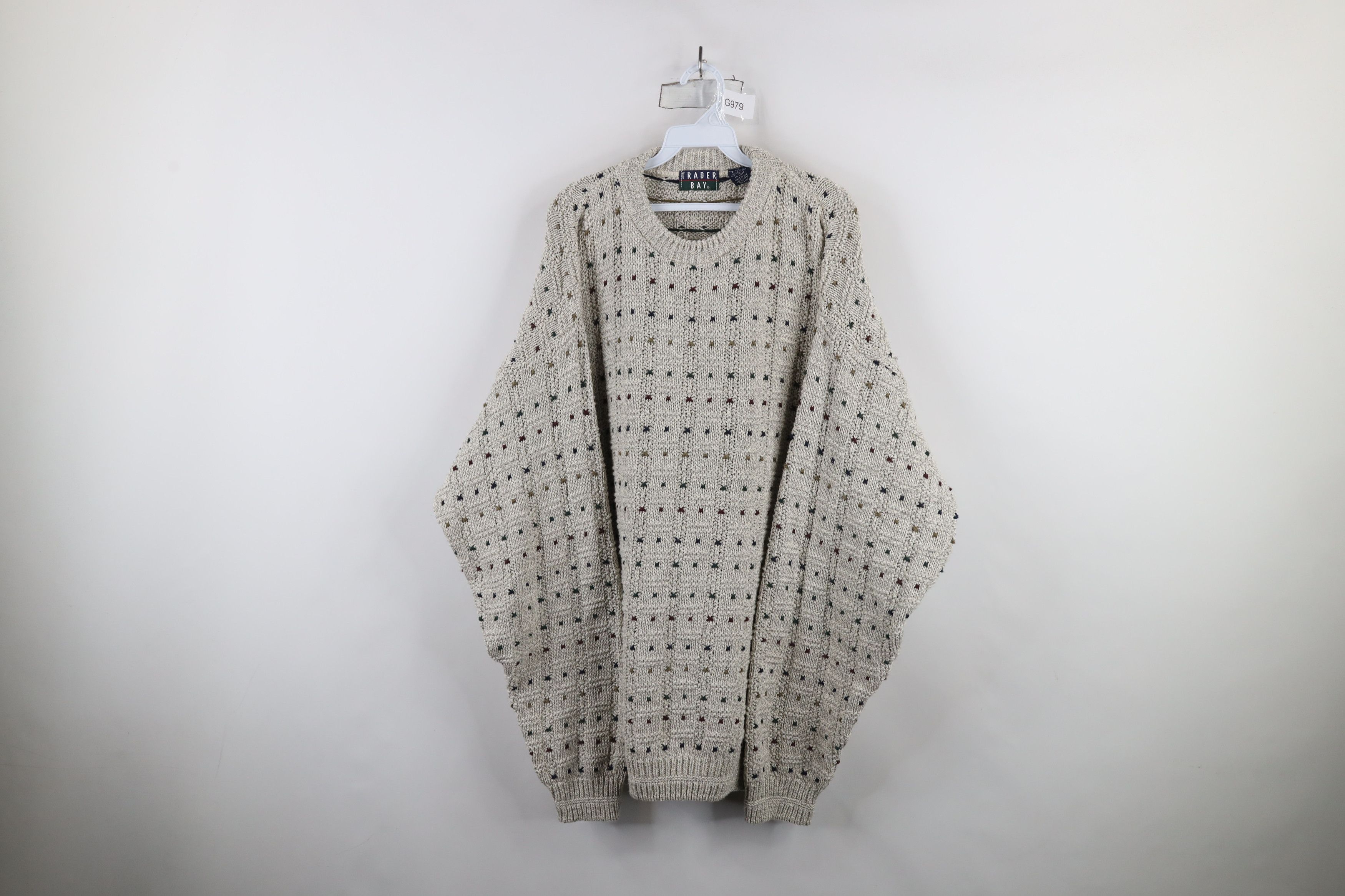 Vintage Vintage 90s Streetwear Heavyweight Rainbow Knit Sweater USA Size US L / EU 52-54 / 3 - 1 Thumbnail