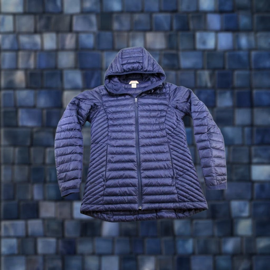 Vintage Duluth Blue 650 Duck Filled Down Right Jacket Womens S Full Zip Pertex Quantum Parka Hooded Mid-Length Zip Off 1st Item Adult Womens Size S / US 4 / IT 40 - 1 Thumbnail