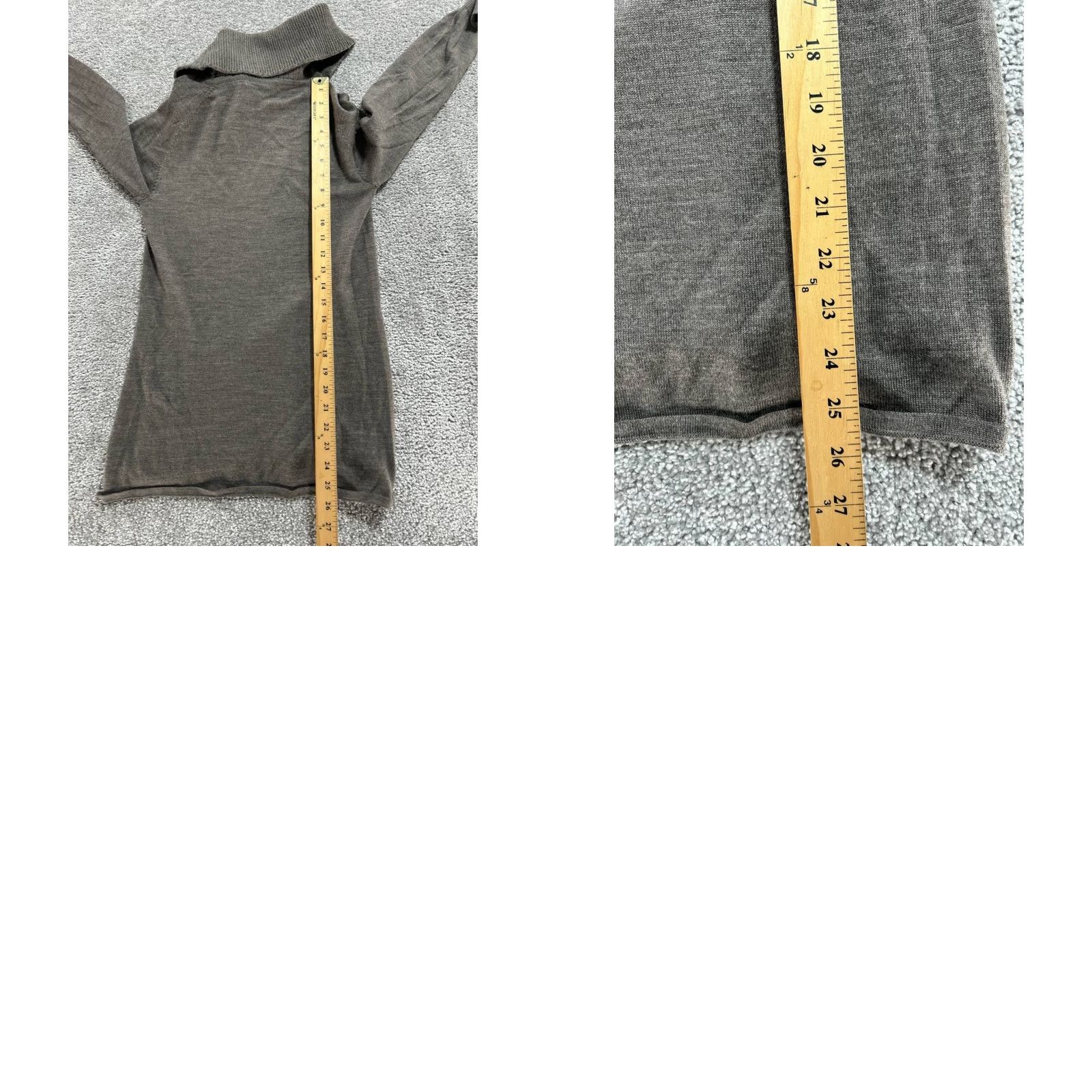 Smartwool SmartWool Sweater Dress Womens Small Brown Merino Wool Knit Turtleneck Pullover Size S / US 4 / IT 40 - 8 Thumbnail