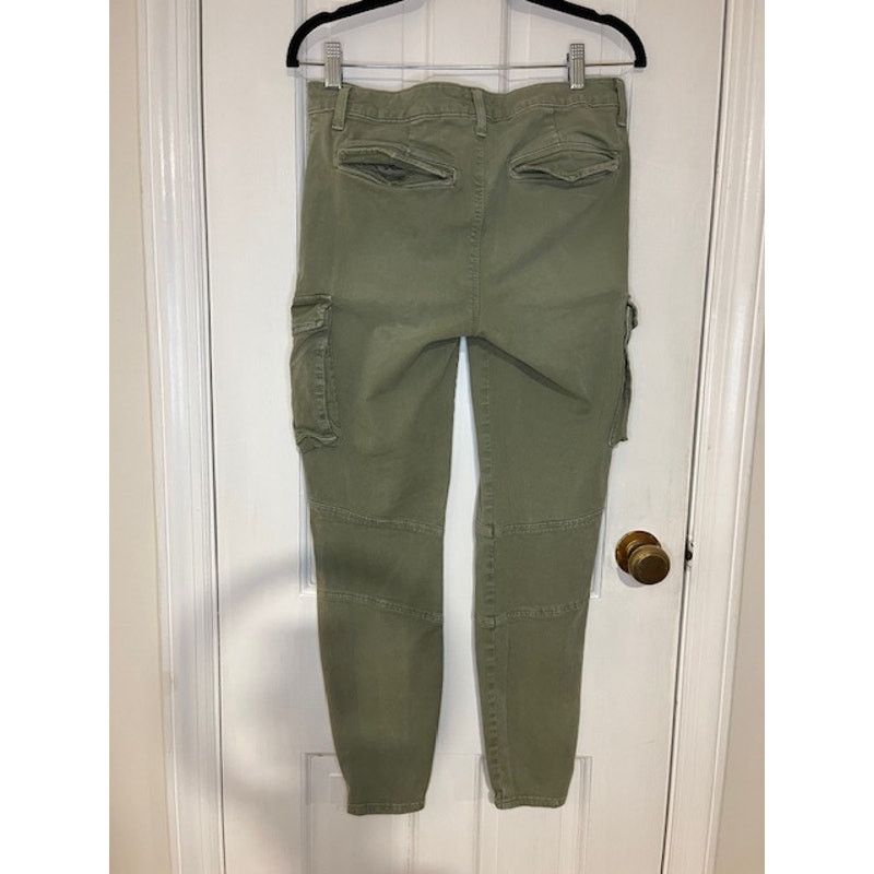 L'AGENCE L'Agence Green Zipper Cargo Pants Size 28 Size 28" / US 6 / IT 42 - 4 Thumbnail