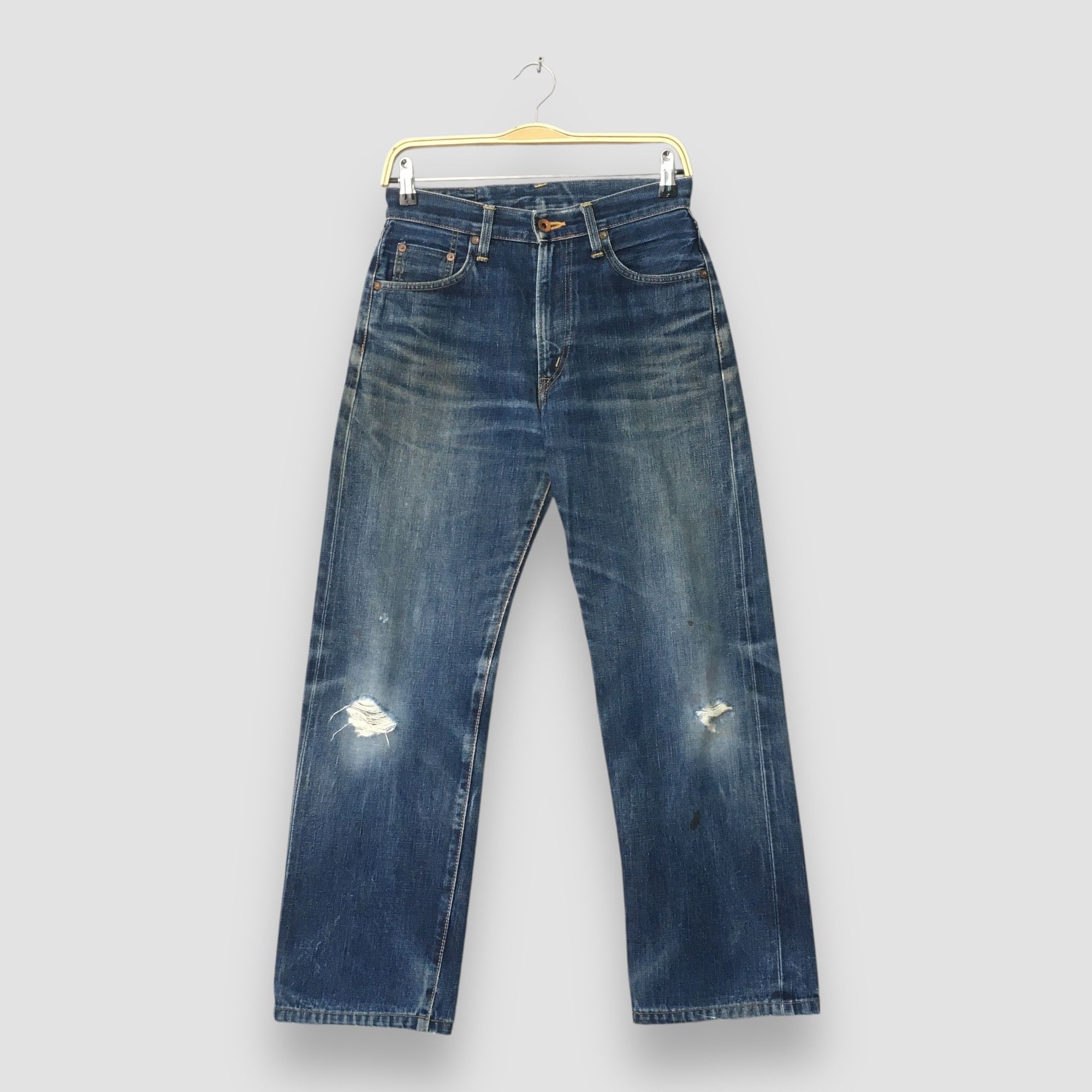 Edwin Size 27x27 Vintage 90s Edwin E Function Faded Jeans S1456 Size US 27 - 1 Thumbnail