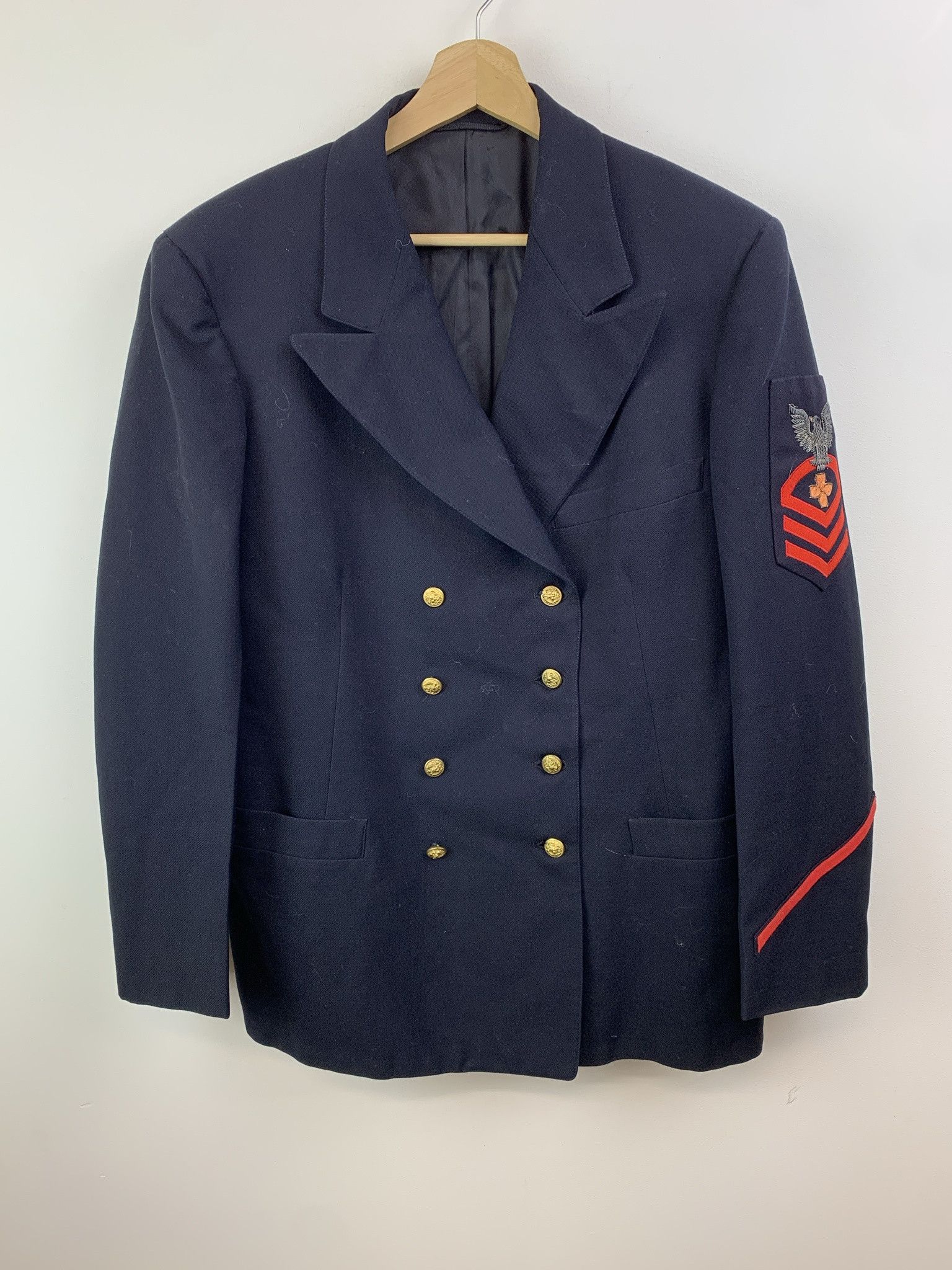 Vintage Vintage World War 2 Navy Senior Dress Jacket Size Small Size US S / EU 44-46 / 1 - 1 Thumbnail