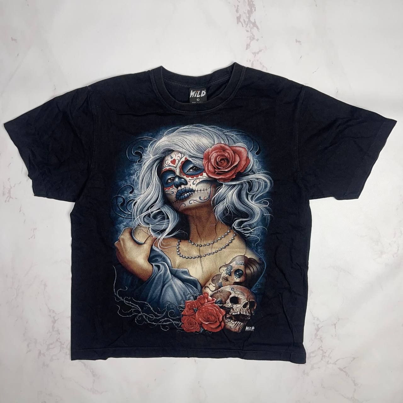 Vintage Streetwear × Vintage Wild Skulls Vintage T-Shirt L Size Size US L / EU 52-54 / 3 - 1 Thumbnail