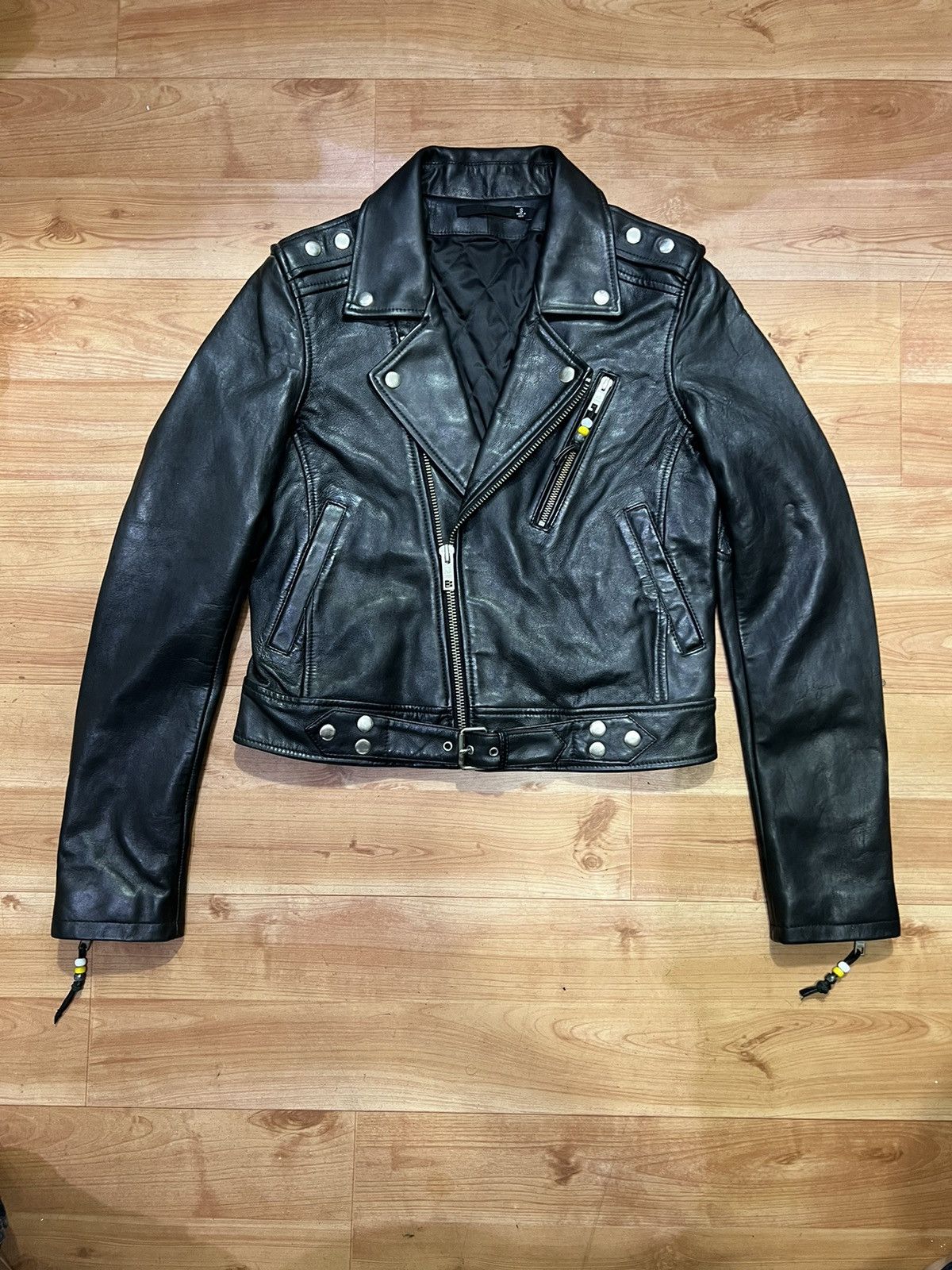Blk Dnm BLK DNM LEATHER JACKET 1 BLACK Size S / US 4 / IT 40 - 4 Thumbnail