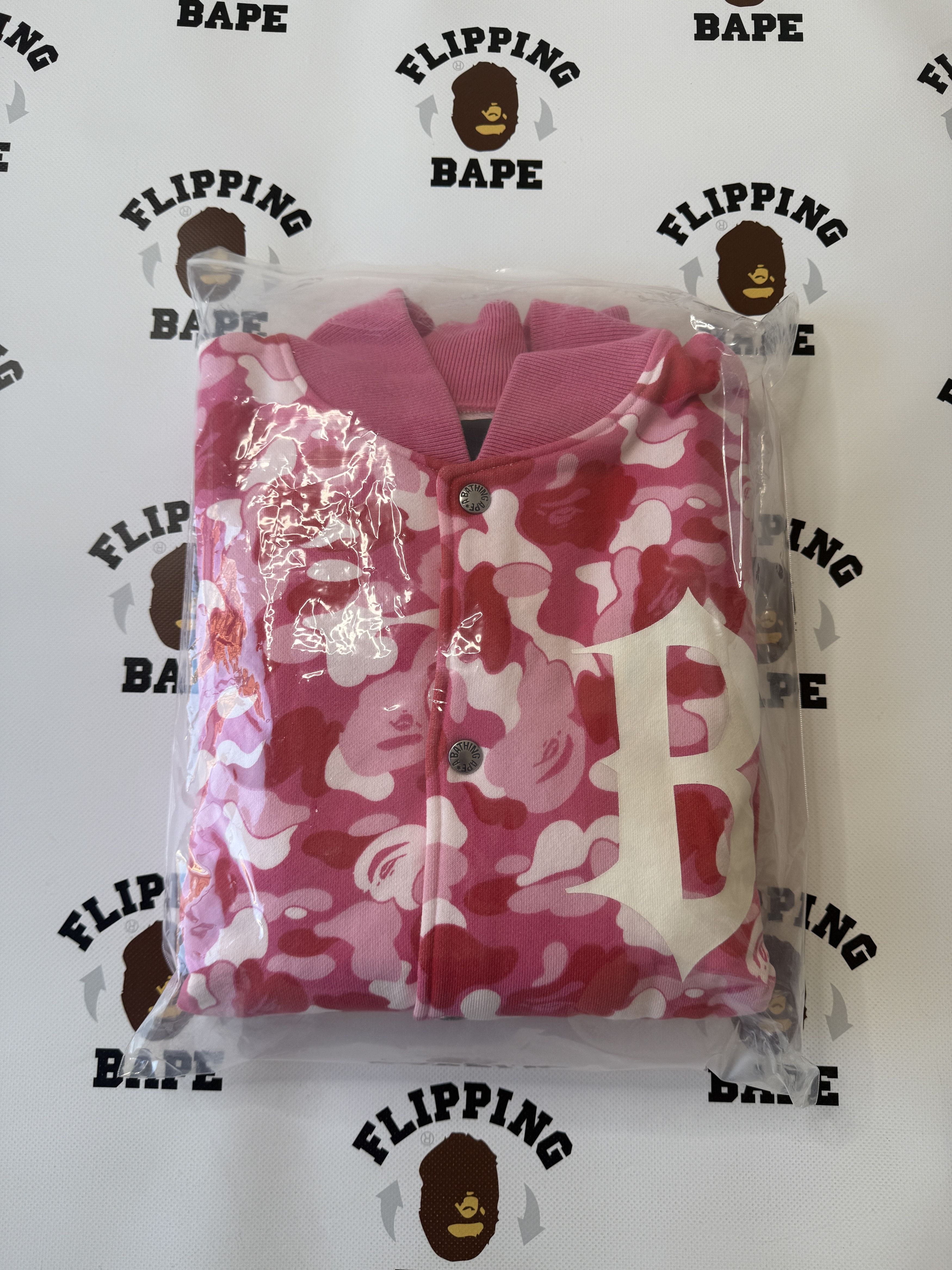 Bape BAPE NIGO FAVORITE SHOP ABC CAMO SWEAT VARSITY JACKET (2008) Size US L / EU 52-54 / 3 - 19 Thumbnail