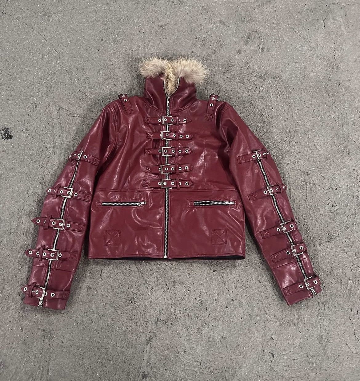 Other (RARE) Brahim Hafza Red Bondage Jacket Size US M / EU 48-50 / 2 - 1 Thumbnail