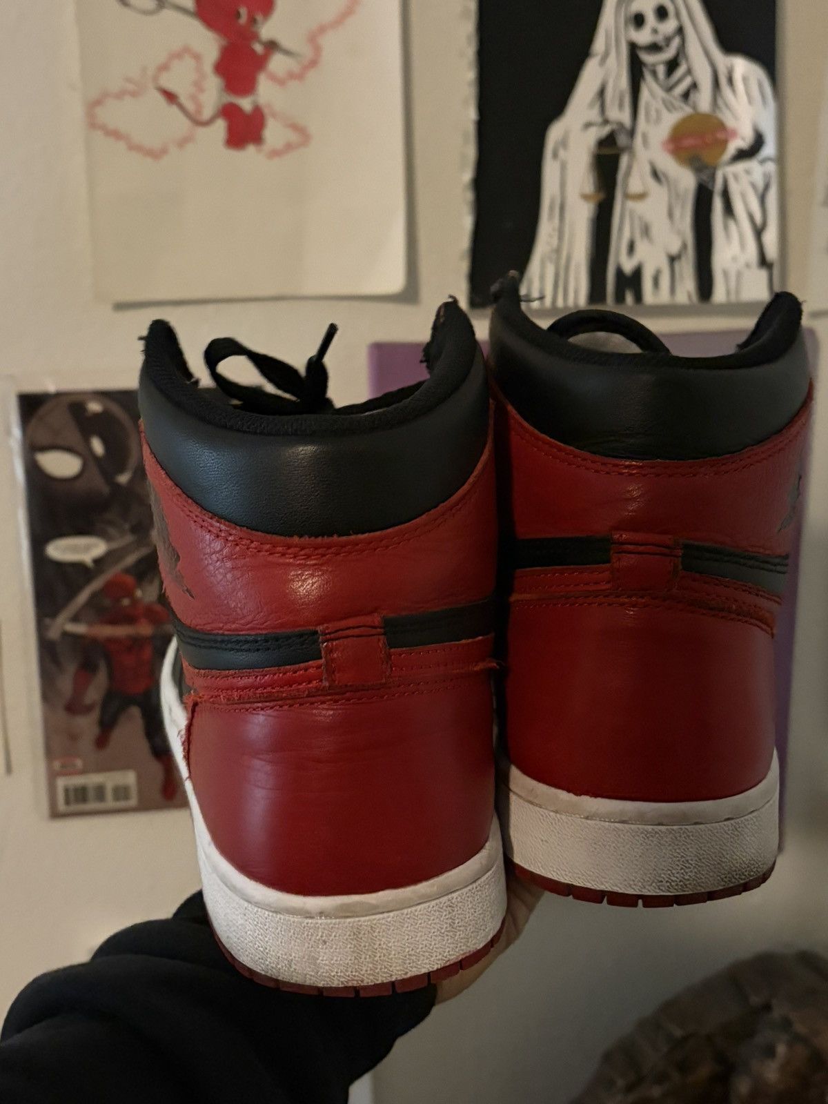 Jordan Brand Jordan 1 Bred Size US 10 / EU 43 - 4 Thumbnail