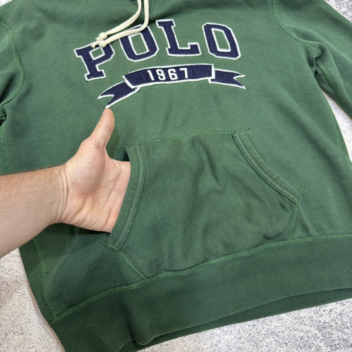 Polo Ralph Lauren Polo Ralph Lauren Green Cotton-Blend-Fleece Hoodie L size Size US L / EU 52-54 / 3 - 6 Thumbnail