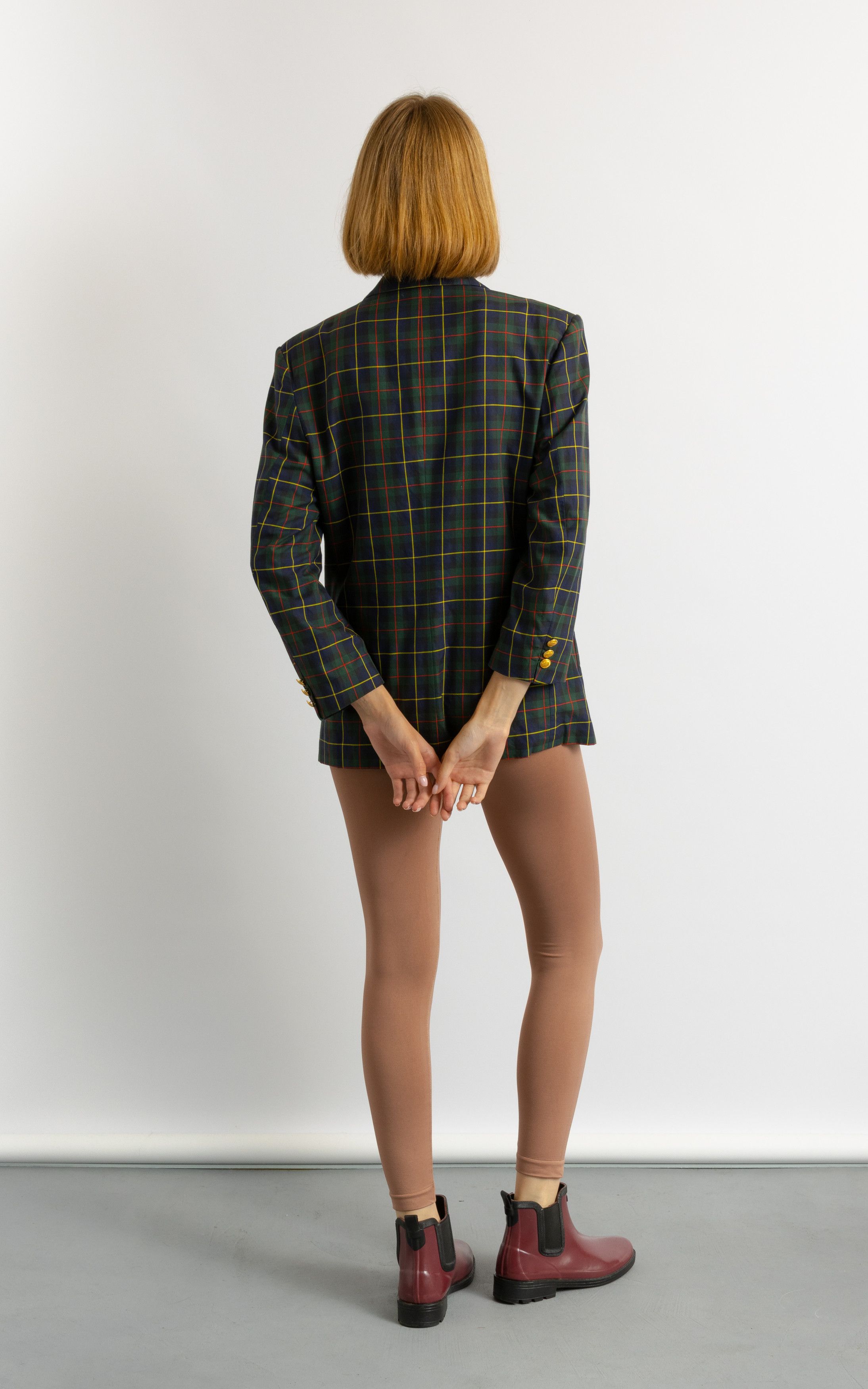 Burberry Burberry's Cotton Blazer Checked Green Blazer 8704 Size M / US 6-8 / IT 42-44 - 6 Thumbnail