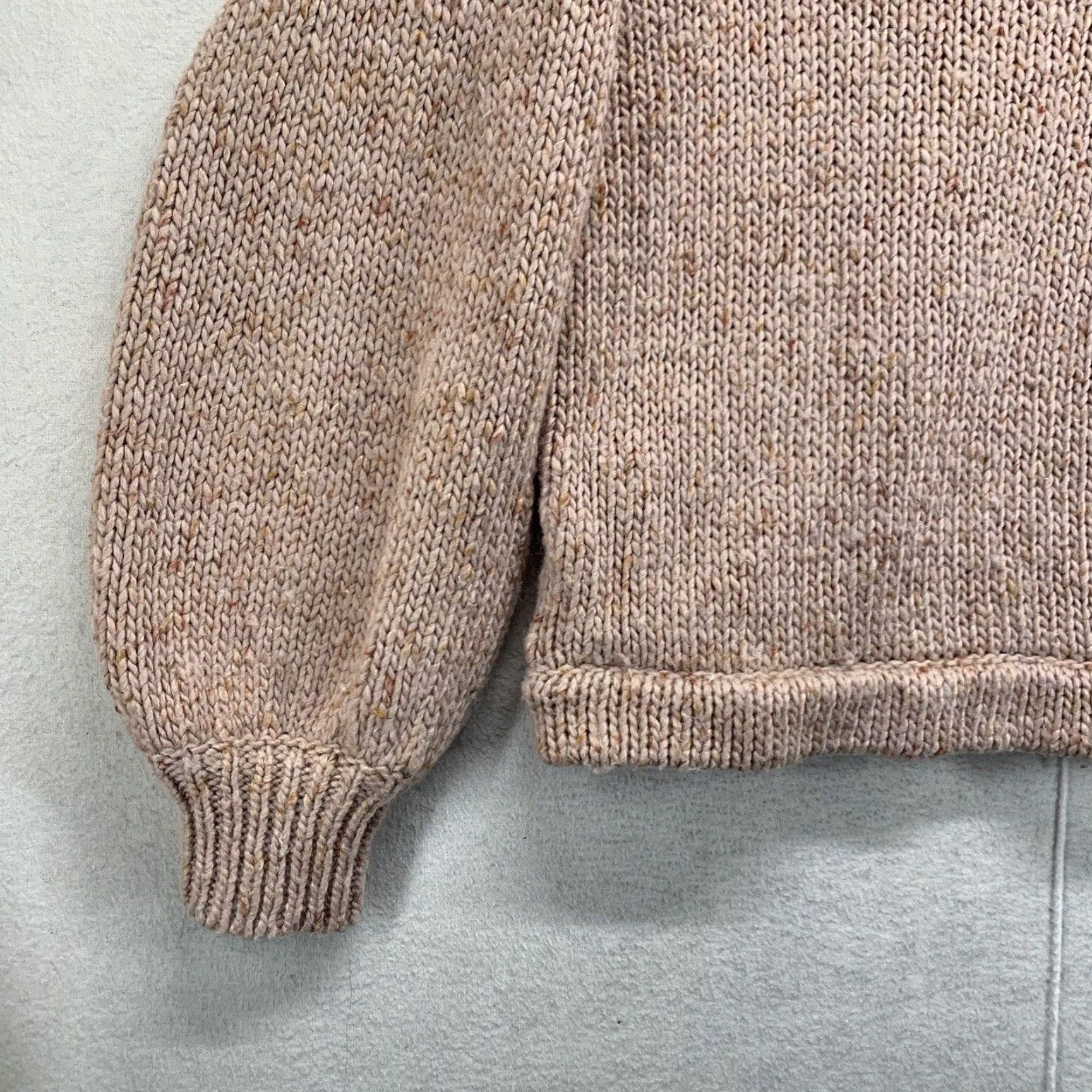 Madewell MADewell Light Pink Sweater Beresford Wrap Knit Wool Blend V-Neck Long Sleeve Women S Small Breathable Solid Size S / US 4 / IT 40 - 2 Thumbnail