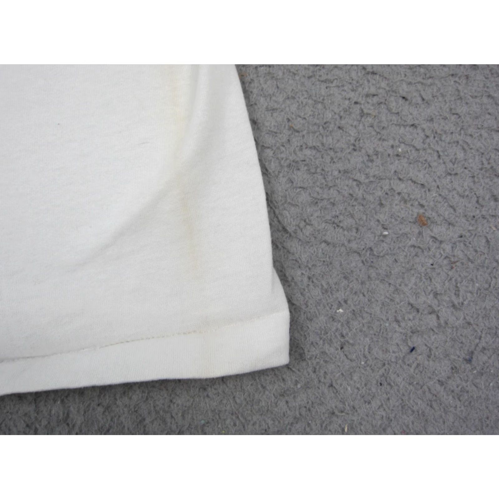 Hanes Vintage Hanes Shirt XL White Crew Neck Short Sleeve USA 90s Classic School T-Shirt Mens Regular Fit Cotton Polyester Knit Single Stitch Size US XL / EU 56 / 4 - 6 Thumbnail