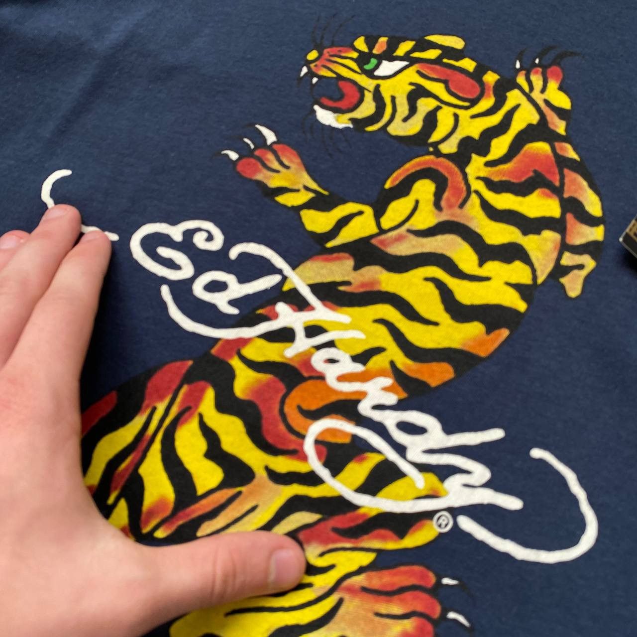 Ed Hardy × Vintage Rare big logo Ed hardy tee shirts Size US M / EU 48-50 / 2 - 3 Thumbnail