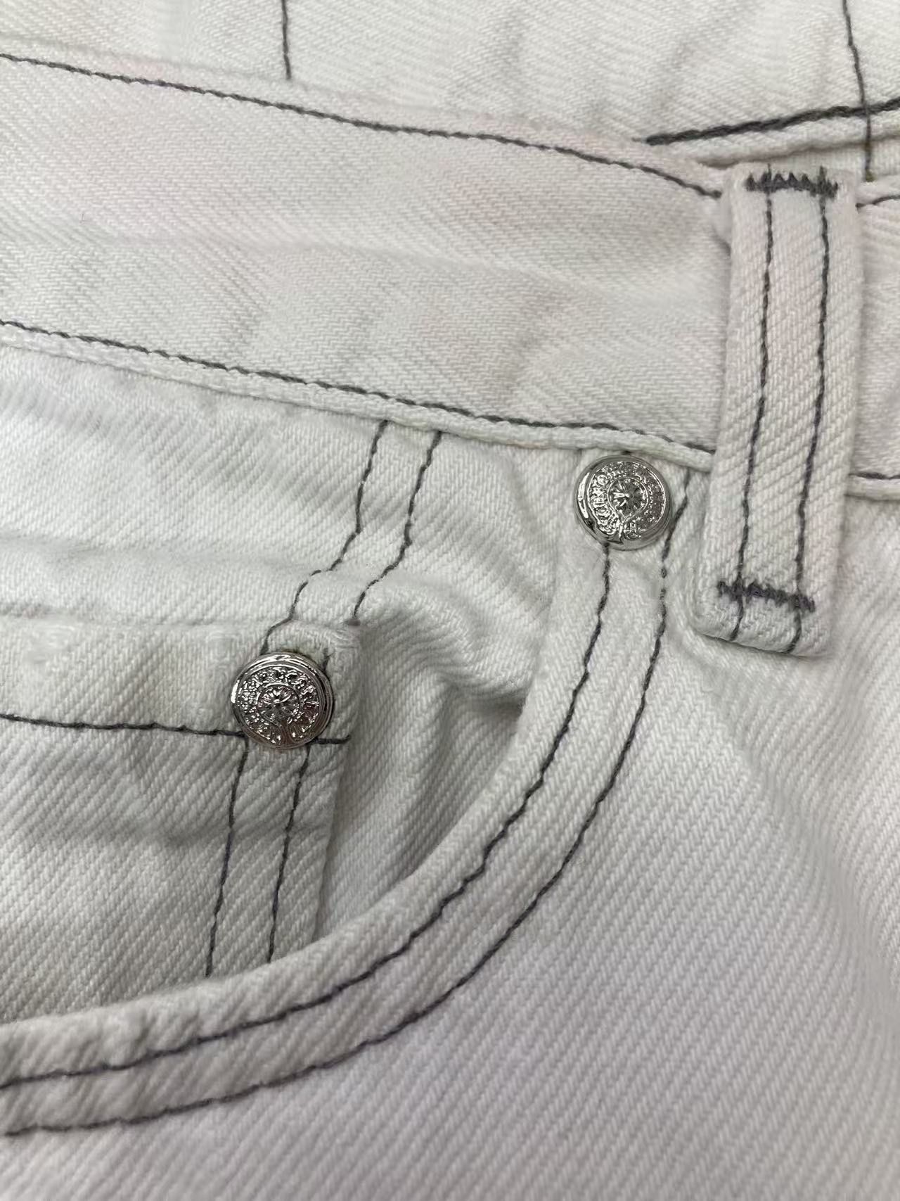 Chrome Hearts Chrome Hearts Levi`s 501 Leopard Cross Patch Denim Jeans Size 31" - 6 Thumbnail