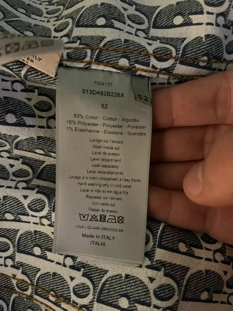Dior Dior Oblique Denim Jacket Size US L / EU 52-54 / 3 - 3 Thumbnail