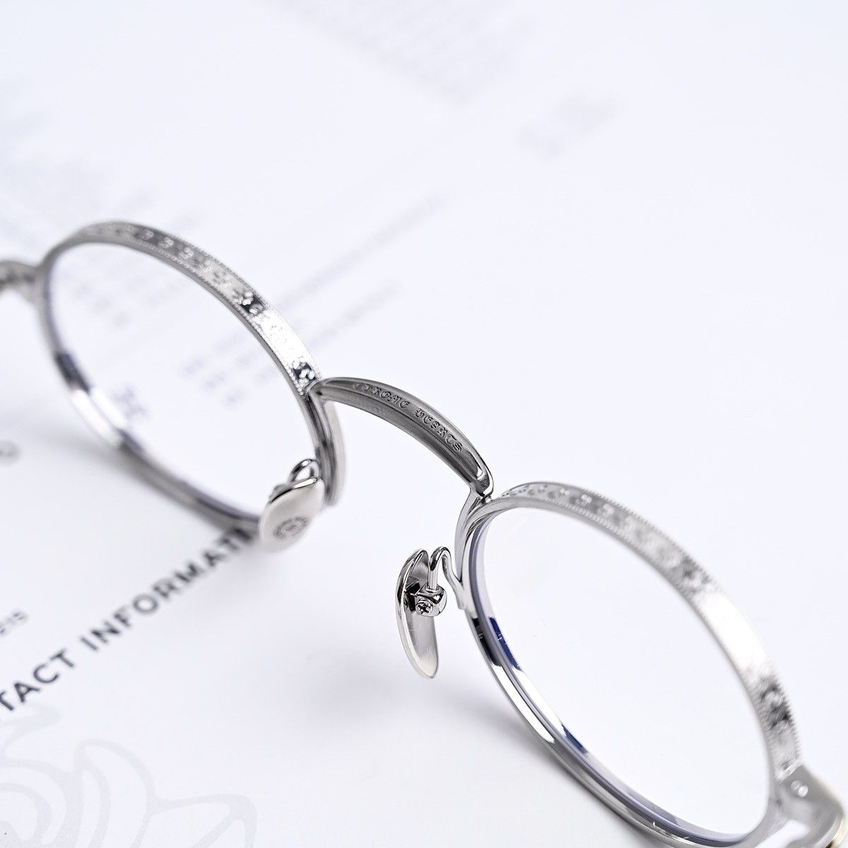 Chrome Hearts CHROME HEARTS HONEY DIPPED BRUSHED ALLOY GLASSES Size ONE SIZE - 7 Thumbnail