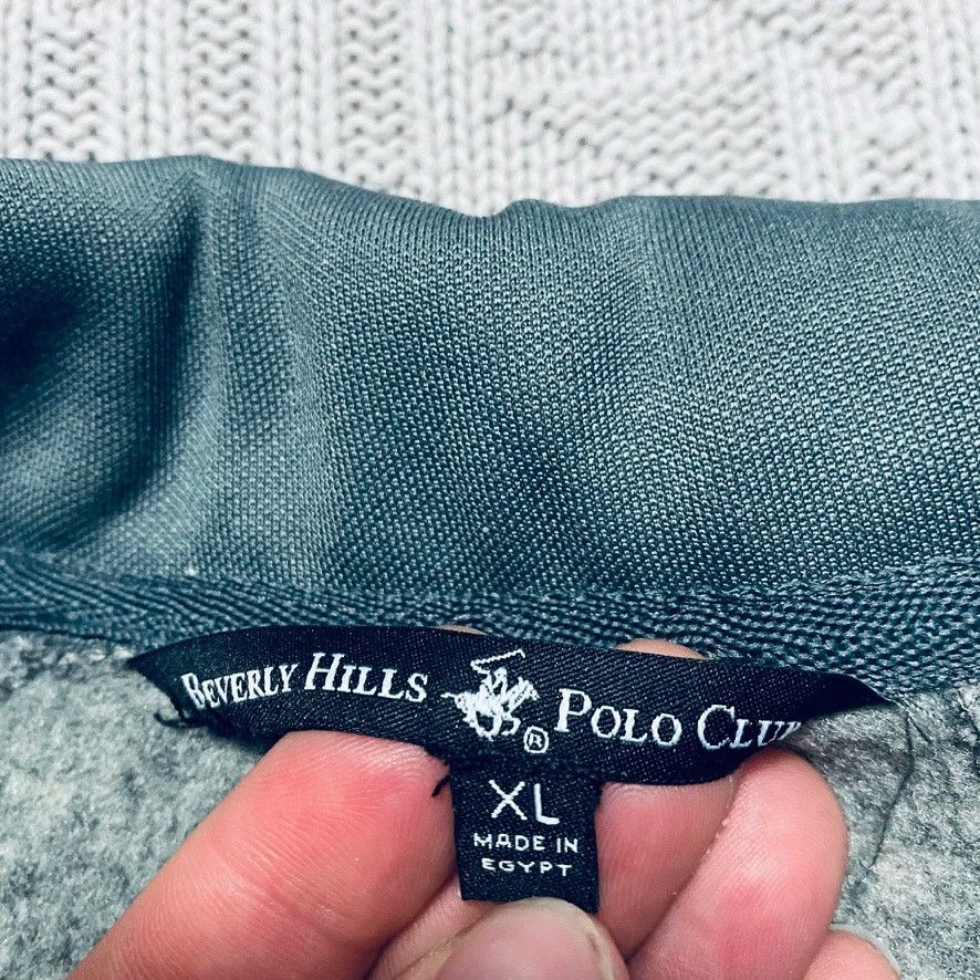 Beverly Hills Polo Club Beverly Hills Polo Club gray fleece quarter zip pullover Size US XL / EU 56 / 4 - 4 Thumbnail