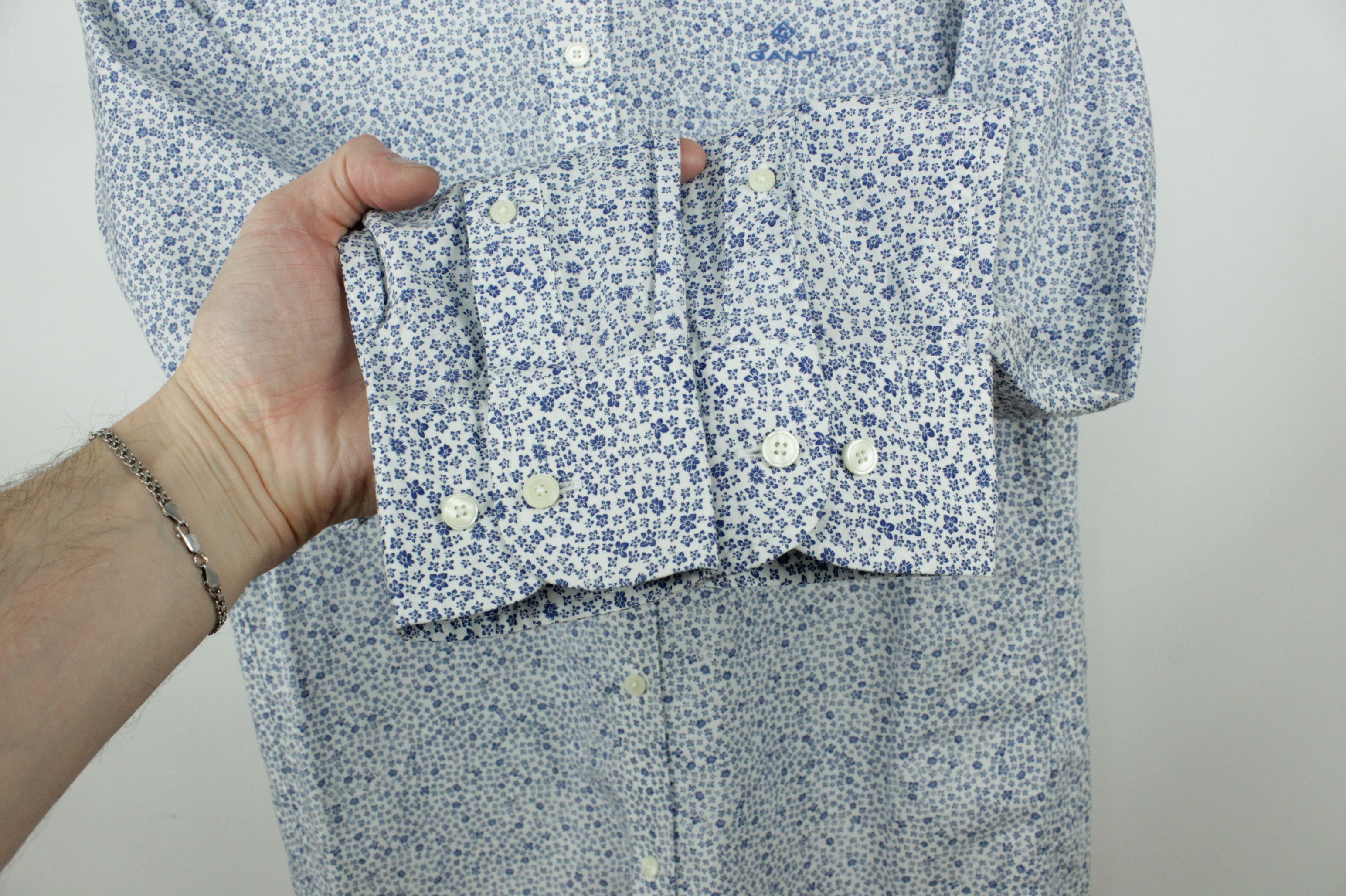 Gant GANT Regular Fit Freedom Flower Print Formal Dress Shirt Size US S / EU 44-46 / 1 - 8 Thumbnail