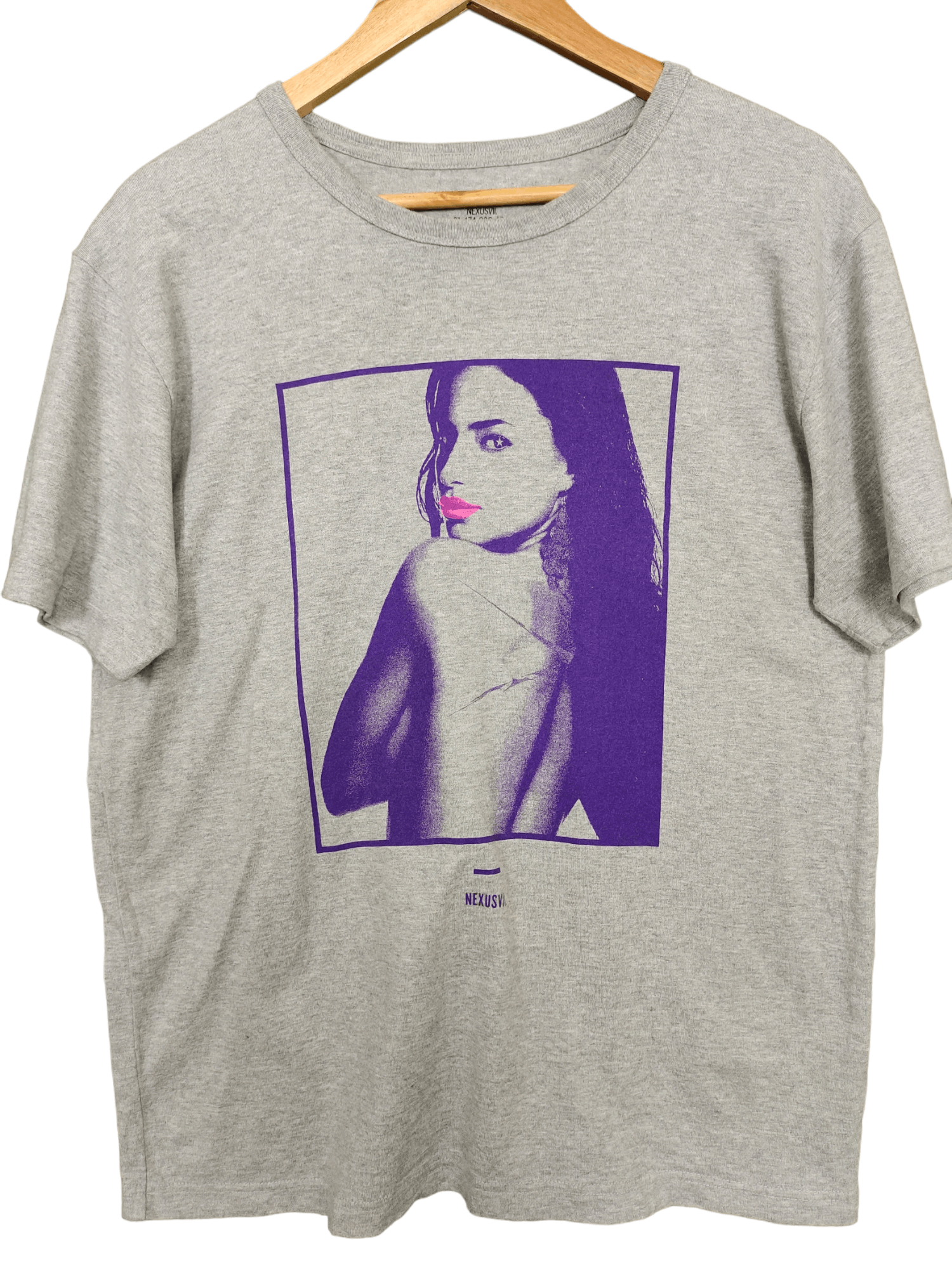 Nexus Vii X Salena Naked Portrait Print T Shirt Japan Brand
