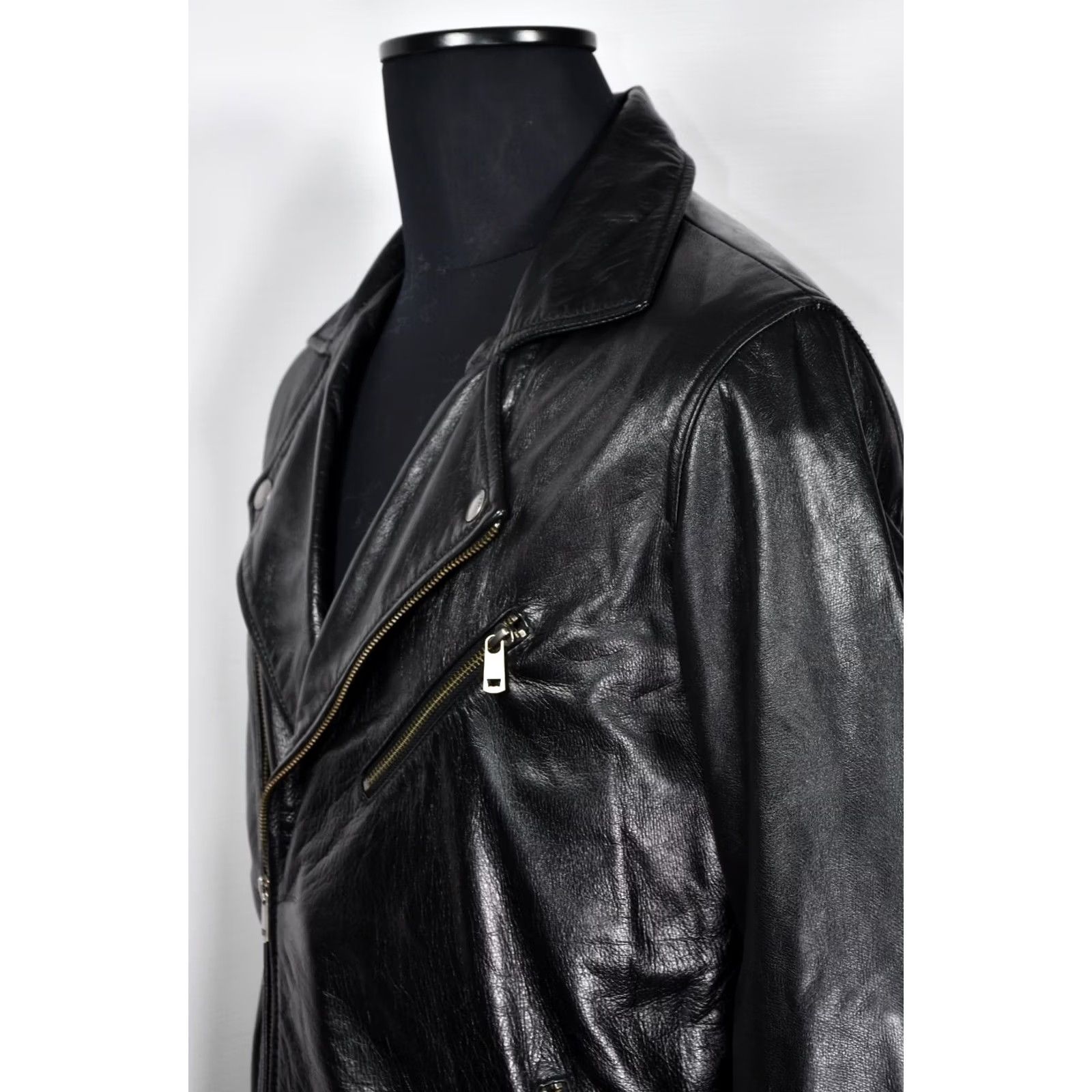 Levi's Levi's Black Biker Real Leather Jacket Mens L Size US L / EU 52-54 / 3 - 7 Thumbnail