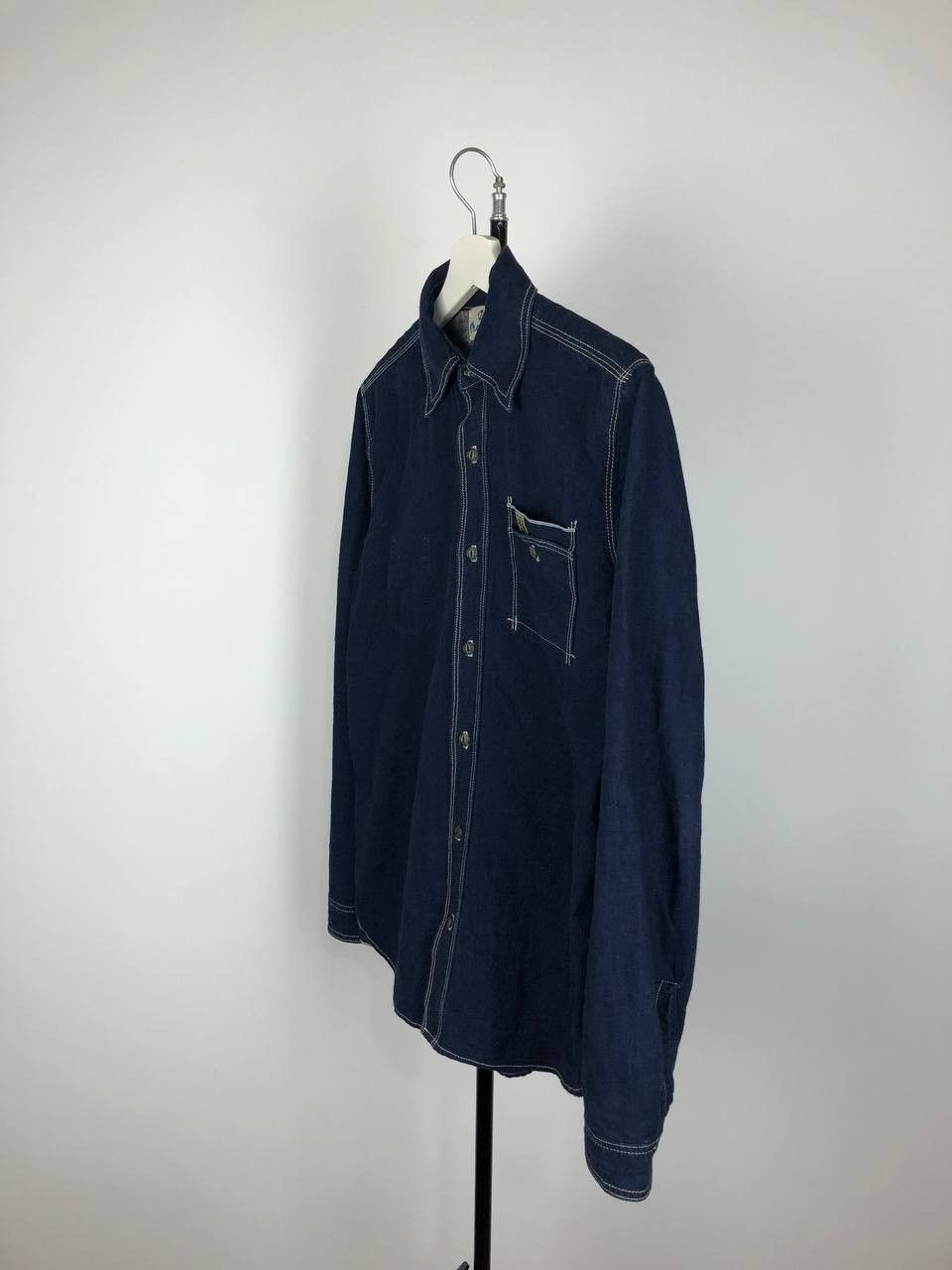 Wrangler Wrangler USA Shirt Slim Fit Blue size S Size US S / EU 44-46 / 1 - 6 Thumbnail