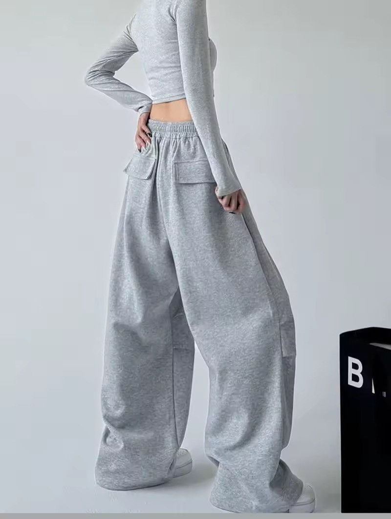 Japanese Brand × Other Streetwear Drawstring Baggy Sweatpants Size 30" / US 8 / IT 44 - 3 Thumbnail