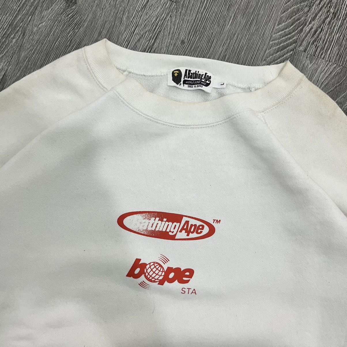 Bape Bape White Sweatshirt Size US L / EU 52-54 / 3 - 2 Thumbnail