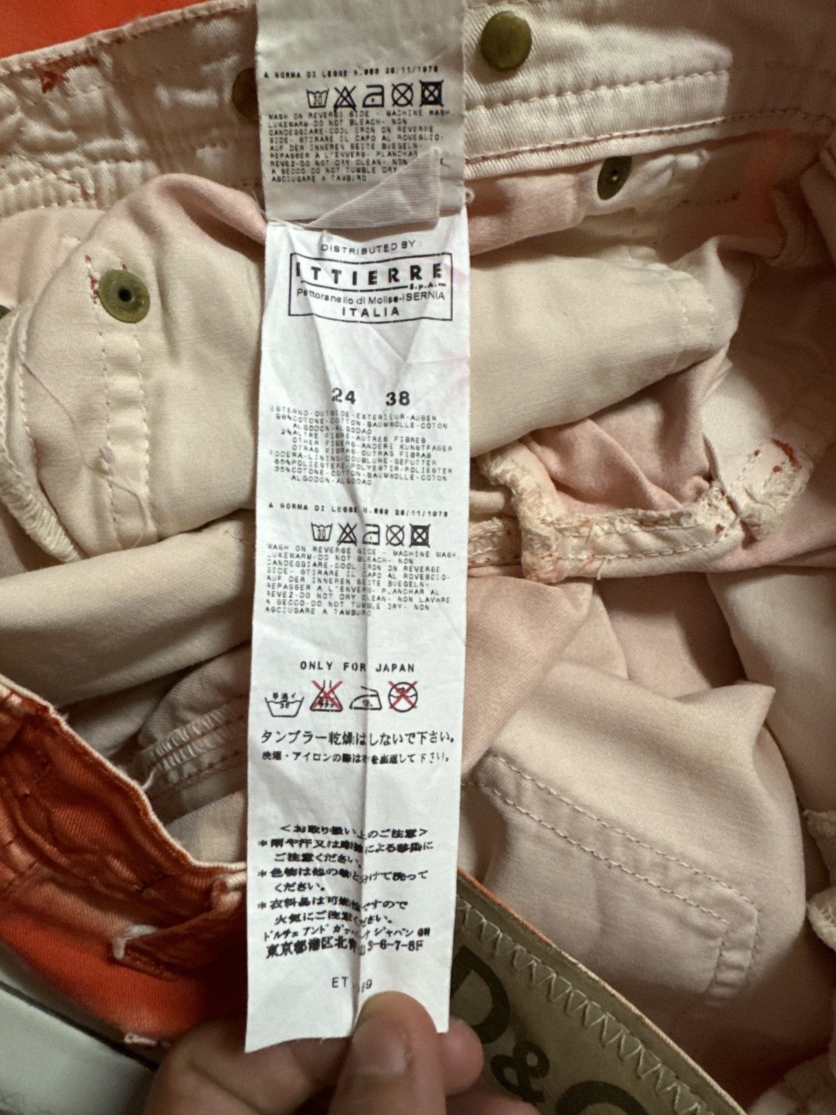 Dolce & Gabbana Flared Orange Claw Mark Dolce & Gabanna Pants. Size 29" - 14 Thumbnail