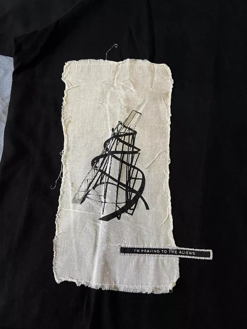 Rick Owens Rick Owens Cloth slogan short sleeve 2501-Nextarrow Size US S / EU 44-46 / 1 - 2 Thumbnail