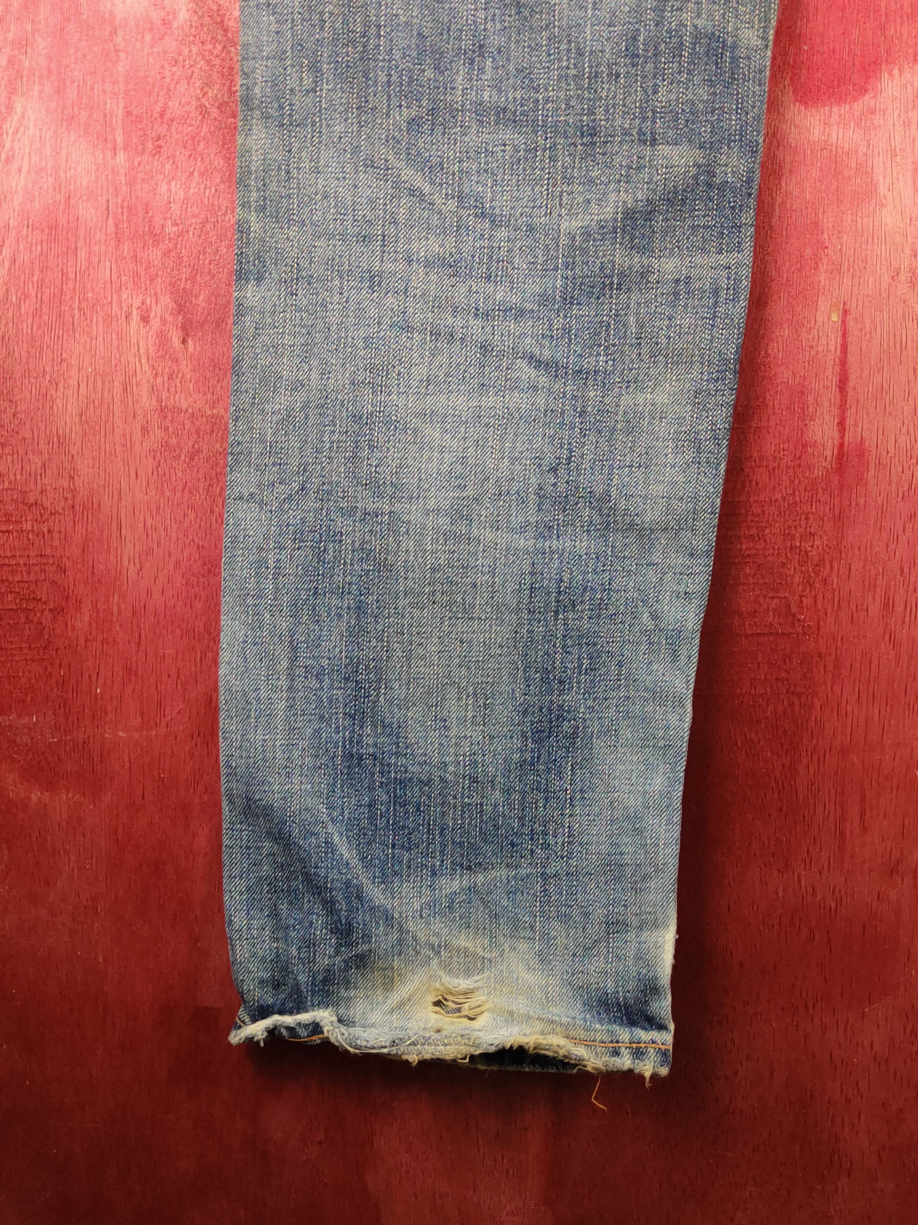 Edwin Edwin Blue Faded Distressed Ripped Jeans #S2333 Size US 28 / EU 44 - 10 Thumbnail