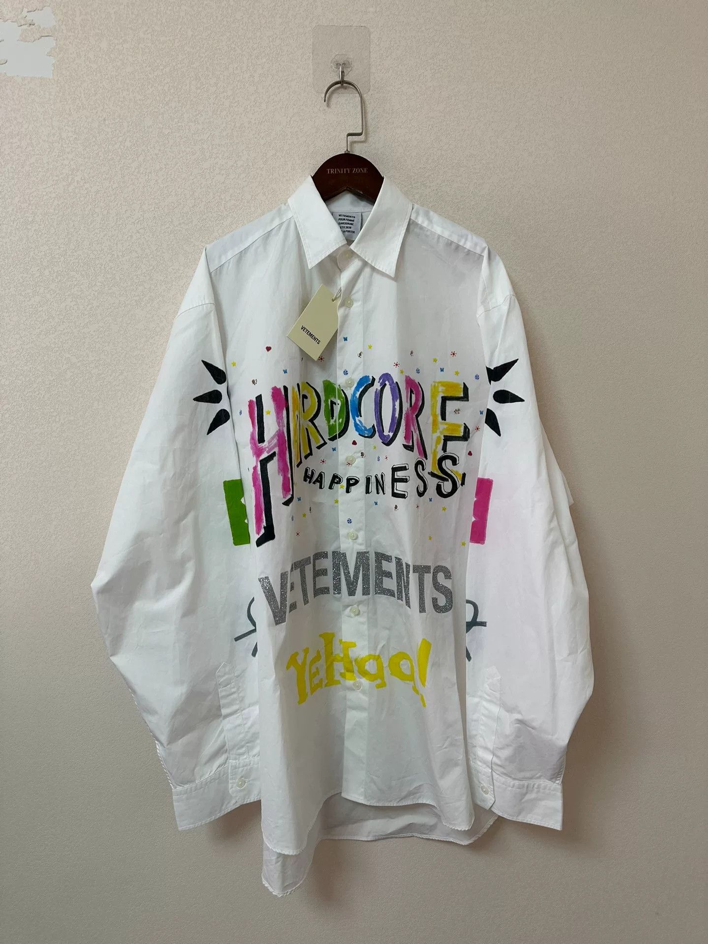 Vetements Vetements White Graffiti Shirt Size US XS / EU 42 / 0 - 1 Thumbnail