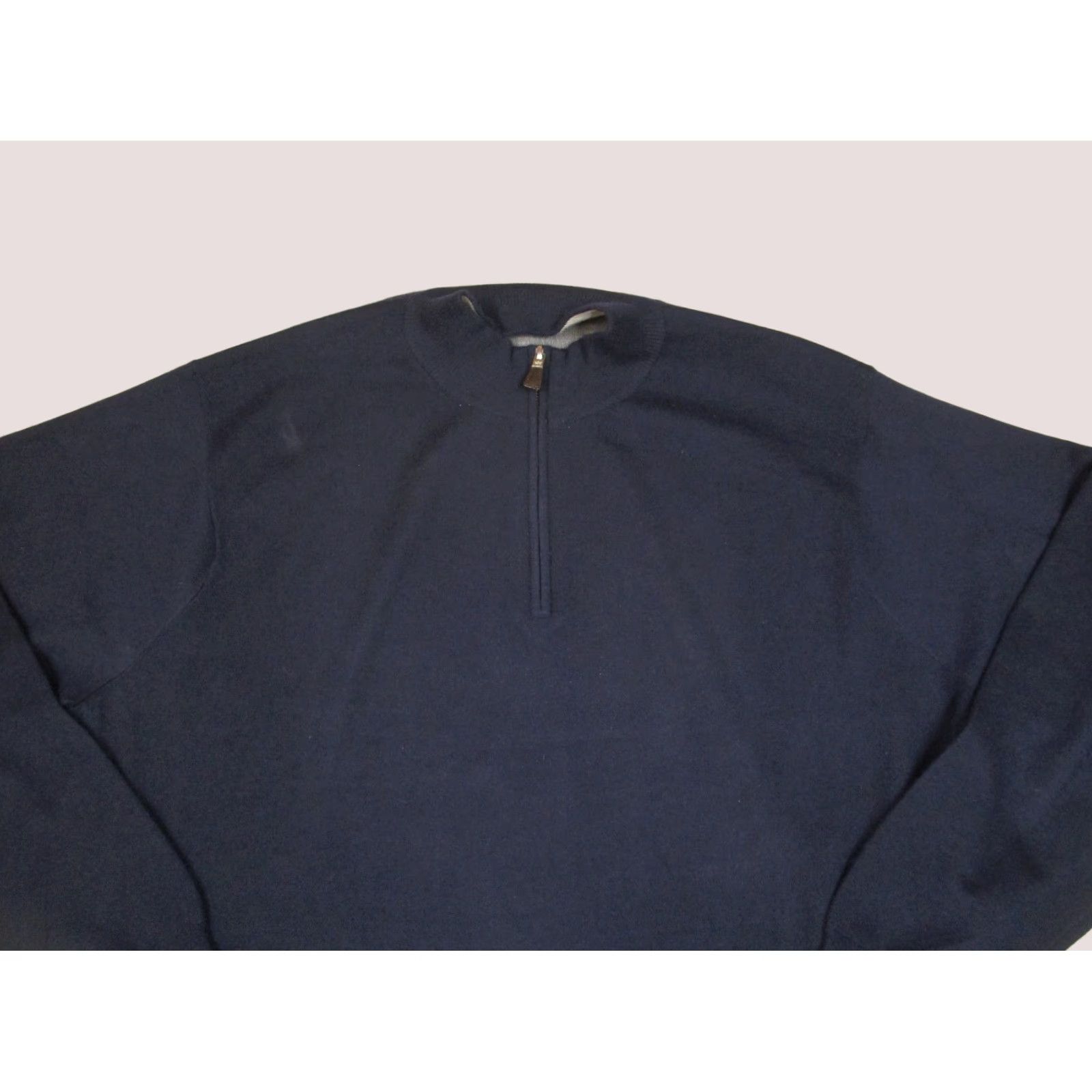 Peter Millar Peter Millar Pullover Men 2XL Blue Quarter Zip Cashmere Blend Crown Comfort Sweater Size US XXL / EU 58 / 5 - 1 Thumbnail