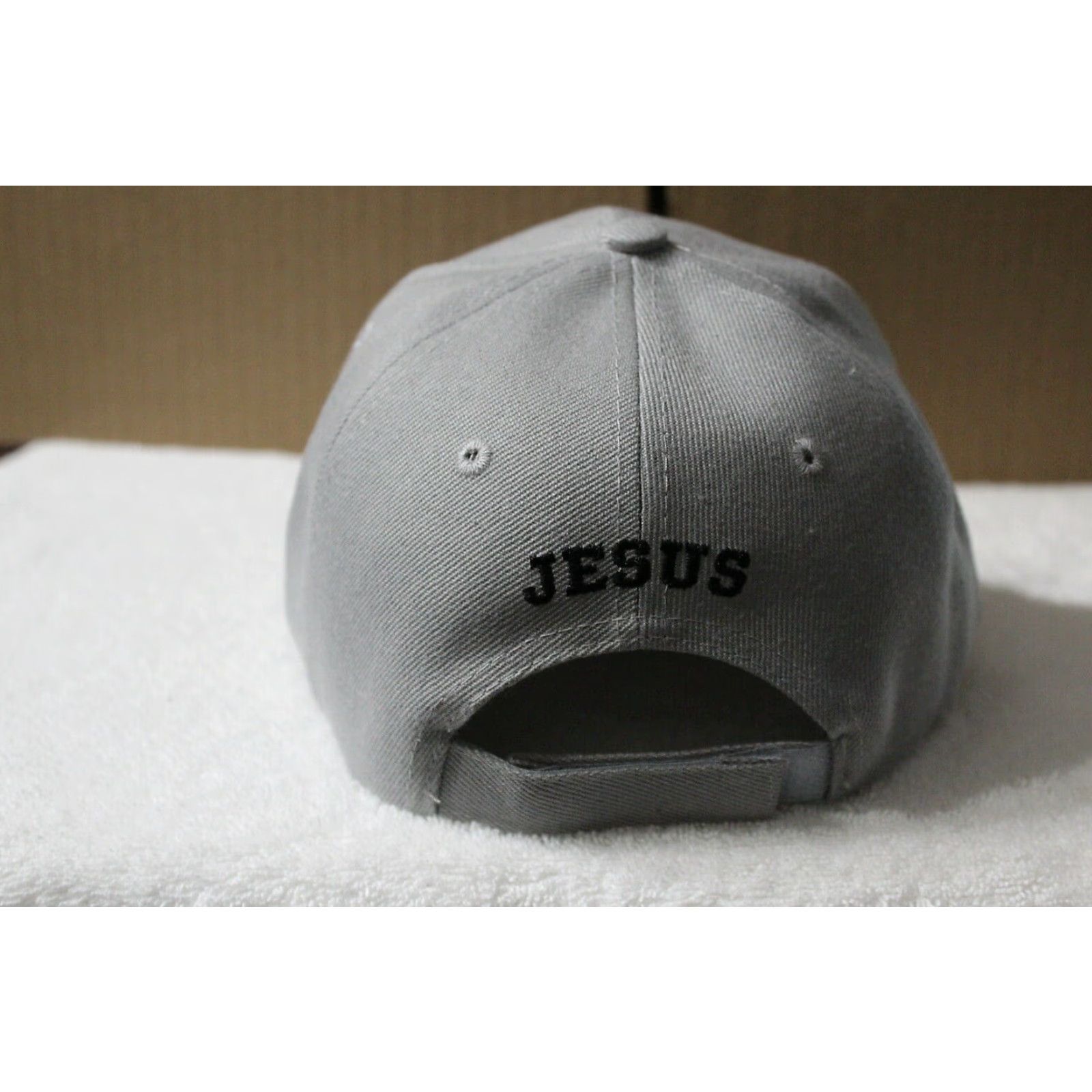 Vintage VINTAGE CALI Religious Baseball Cap Men Adjustable Gray Walking in the Footsteps of Jesus Size ONE SIZE - 2 Thumbnail