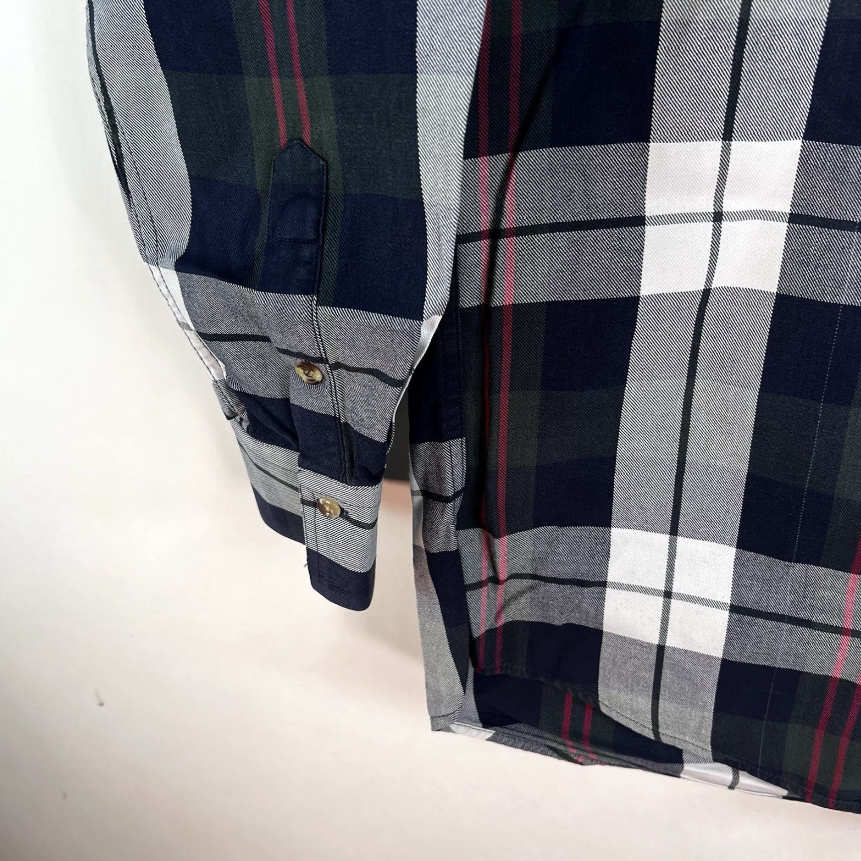 Roper Roper Western Plaid Button-Up Long Sleeve Shirt Mens Size L Blue Gray Regular Fit Size US L / EU 52-54 / 3 - 4 Thumbnail