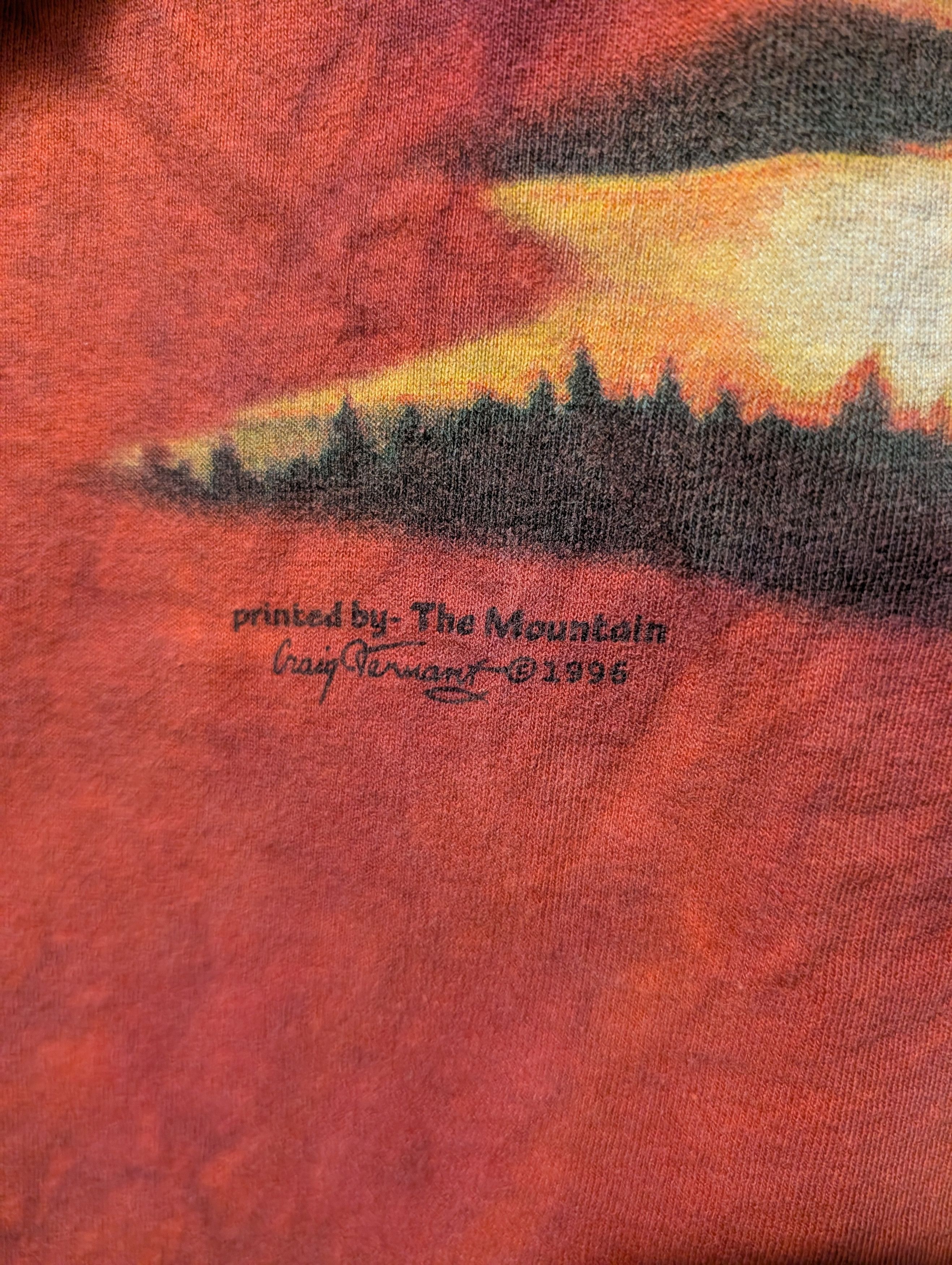 The Mountain VTG 1996 The Mountain Native American Eagle Warrior T Shirt Size US XXL / EU 58 / 5 - 3 Thumbnail
