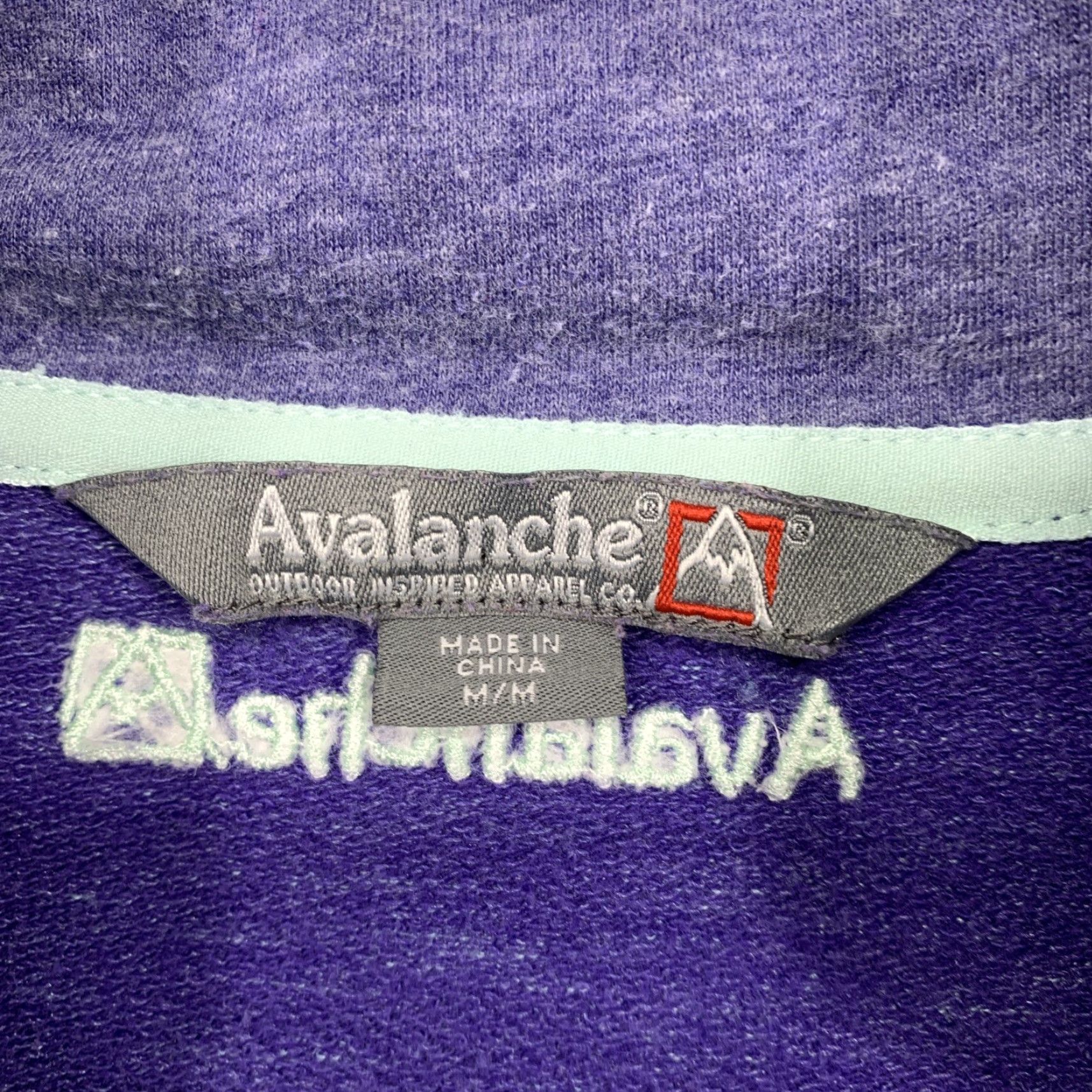 Avalanche Avalanche Athletic Pullover Top Women’s Medium Purple White Kangaroo Pocket LOGO Size M / US 6-8 / IT 42-44 - 5 Thumbnail